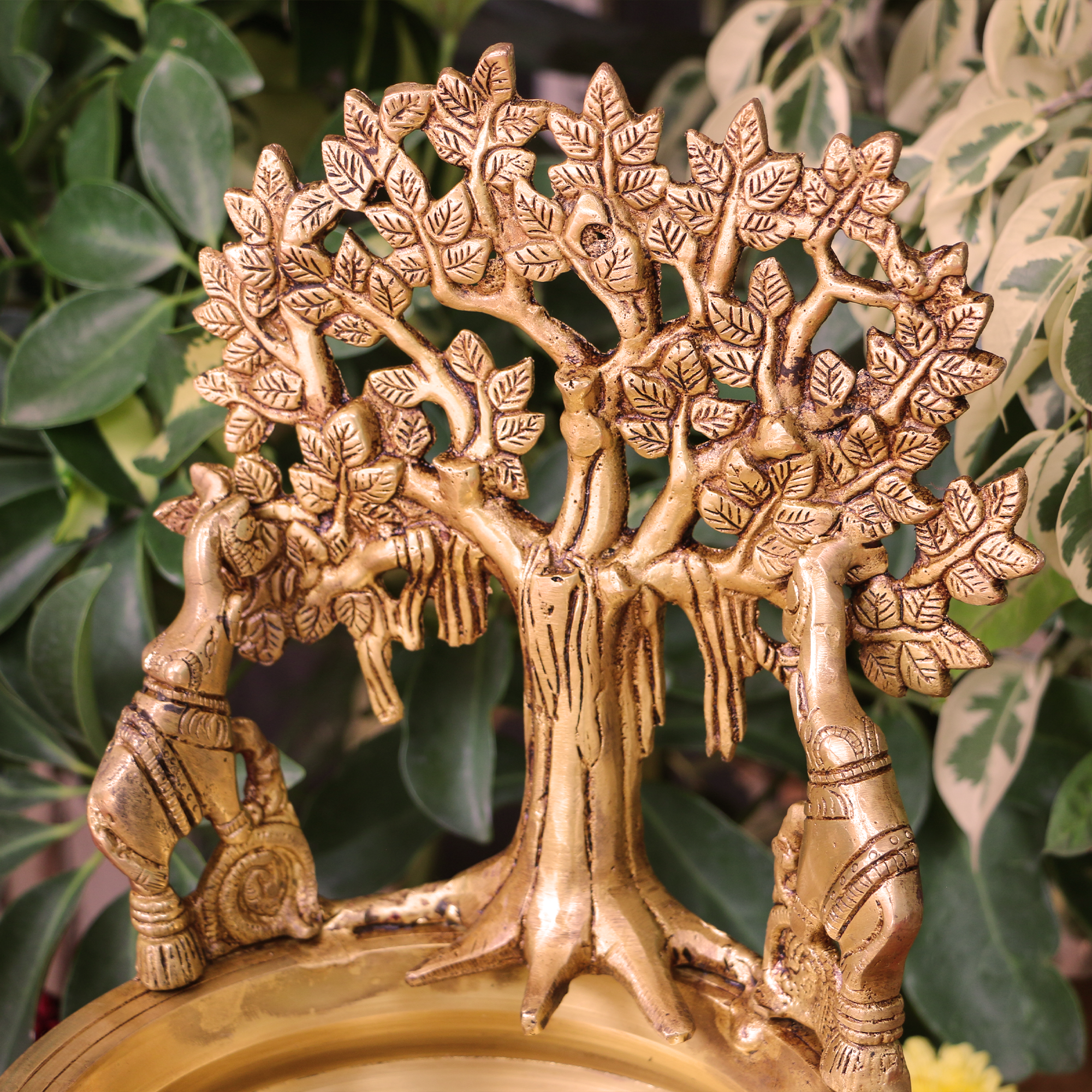 Pure brass Ethnic Traditional Tree of Life Large Urli