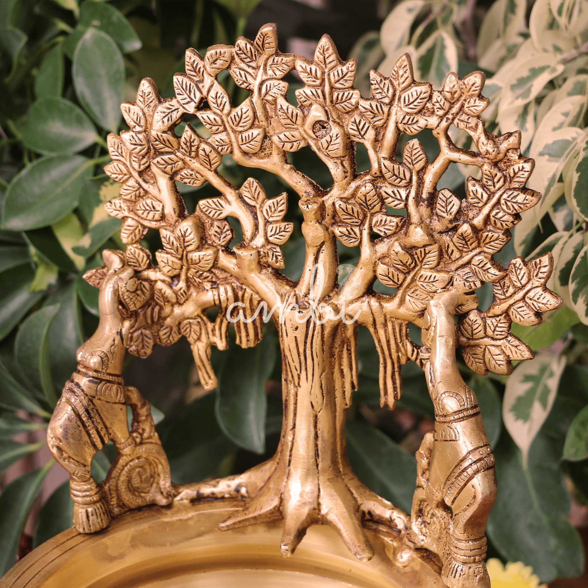 Pure brass Ethnic Traditional Tree of Life Large Urli