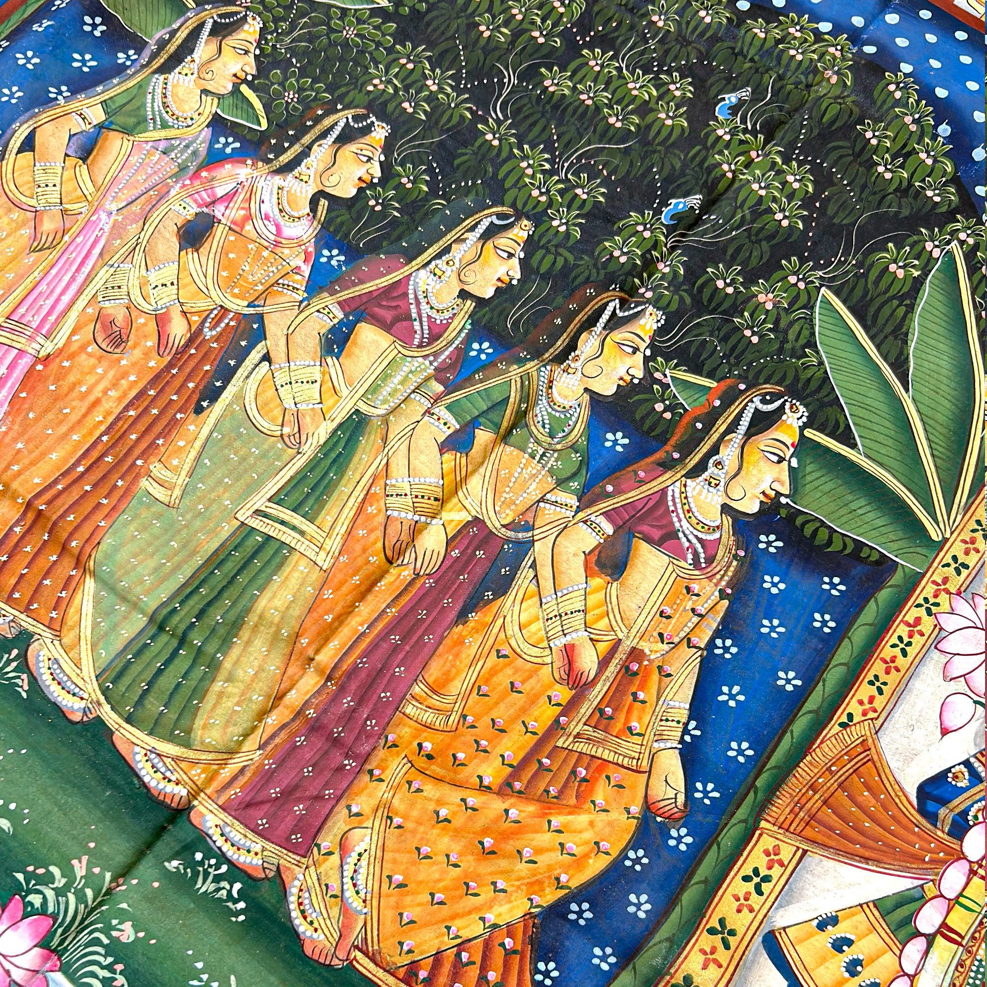 2025 - Pichwai Art - Handmade Shreenathji Sharad Purnima 24 Utsav Painting