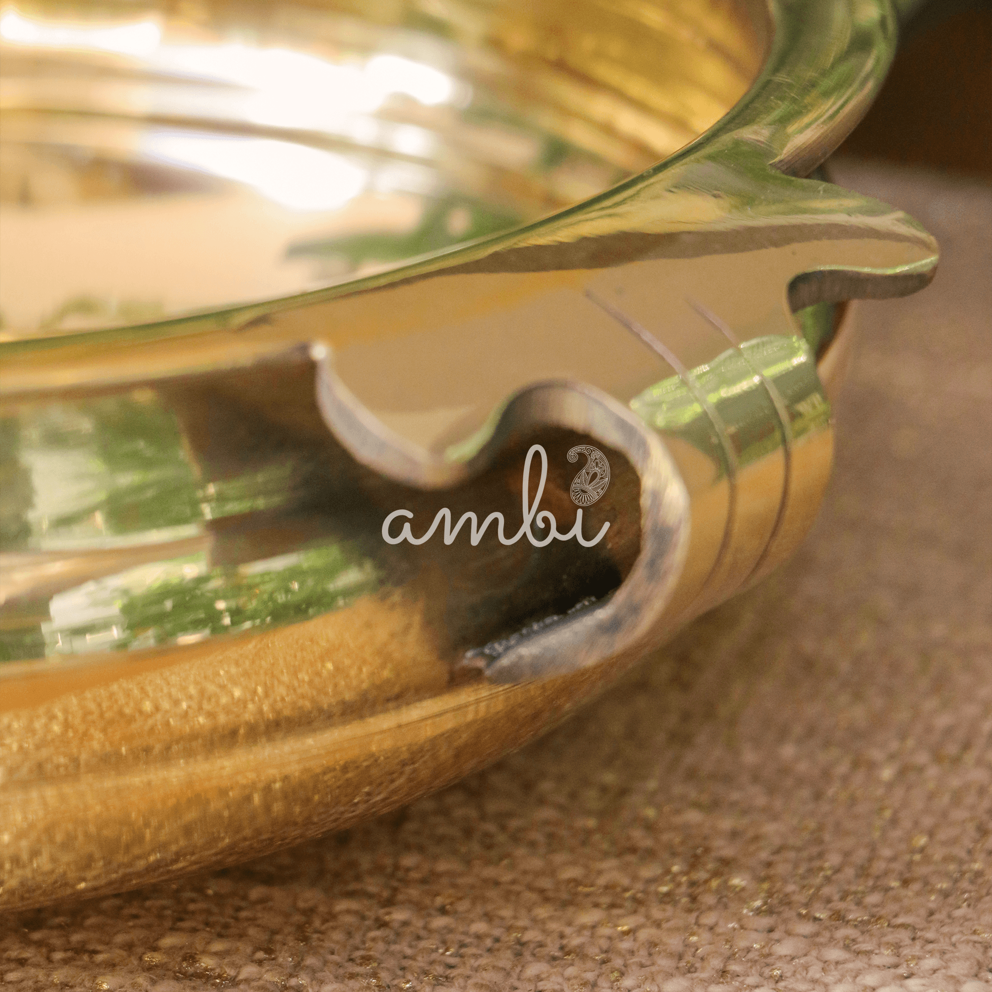 Pure Brass Urli Classical Elegant Design - 9.5 inch Diameter