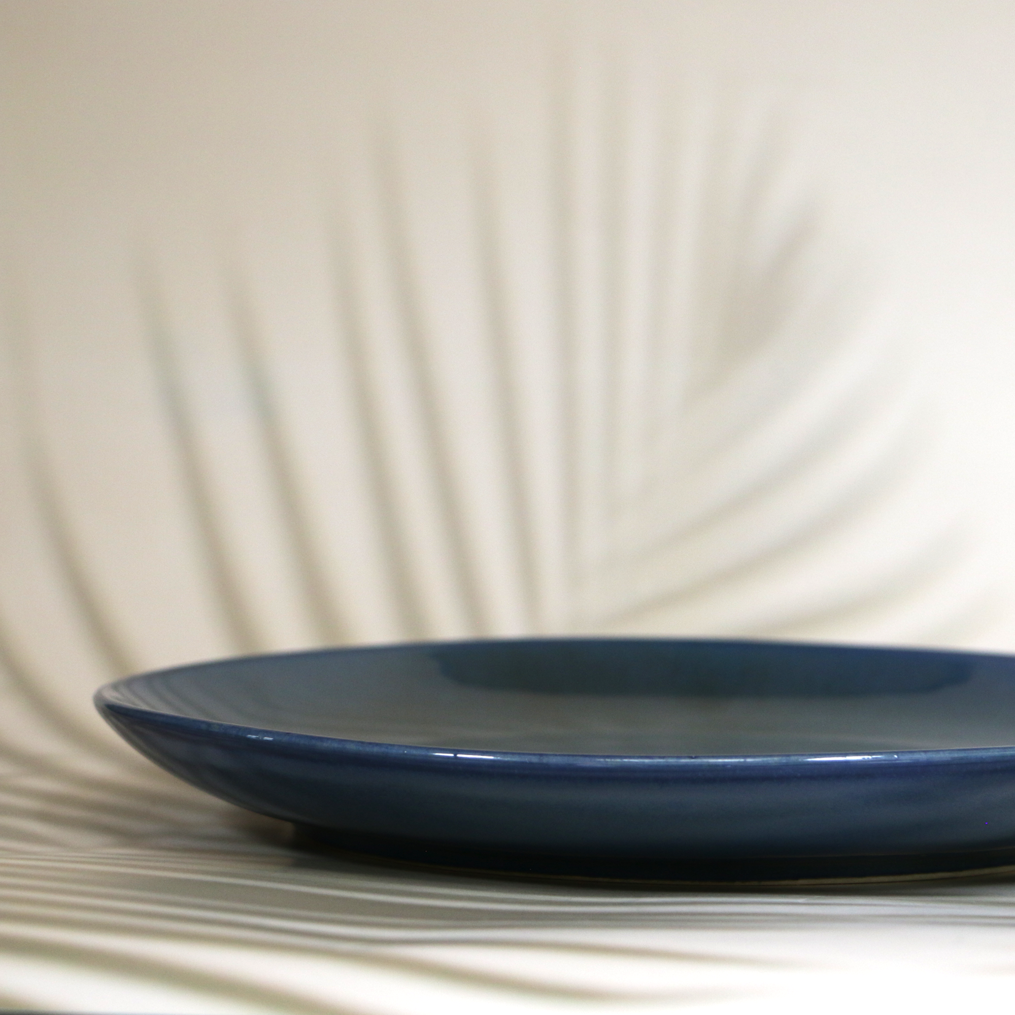 2026 - Ambi Ceramic Glazed Deep Blue Dinner Plate 10 inch