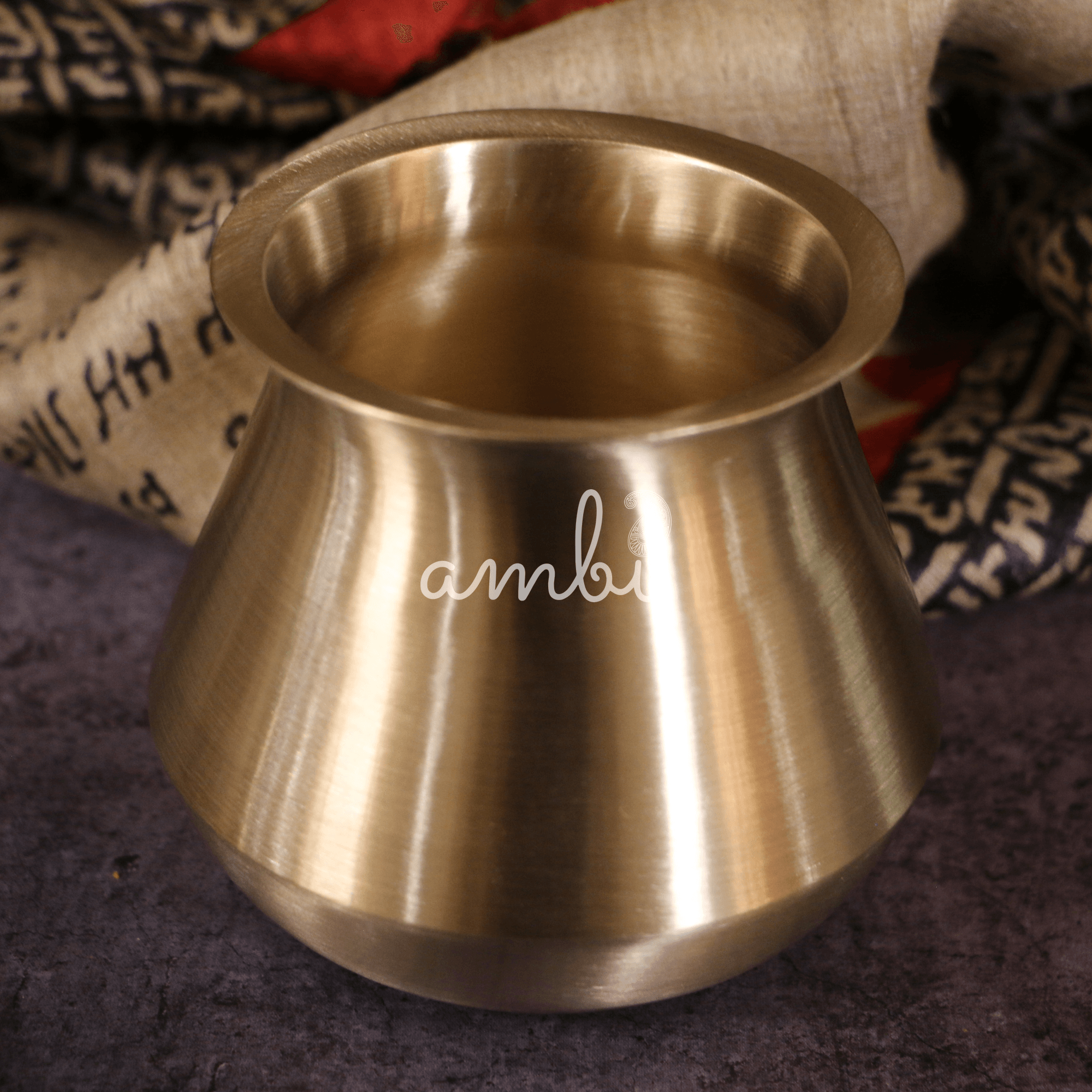 Elegant Satari Pure 100% Lead Free Kansa Water Health Lota (Medium) - 450 ML