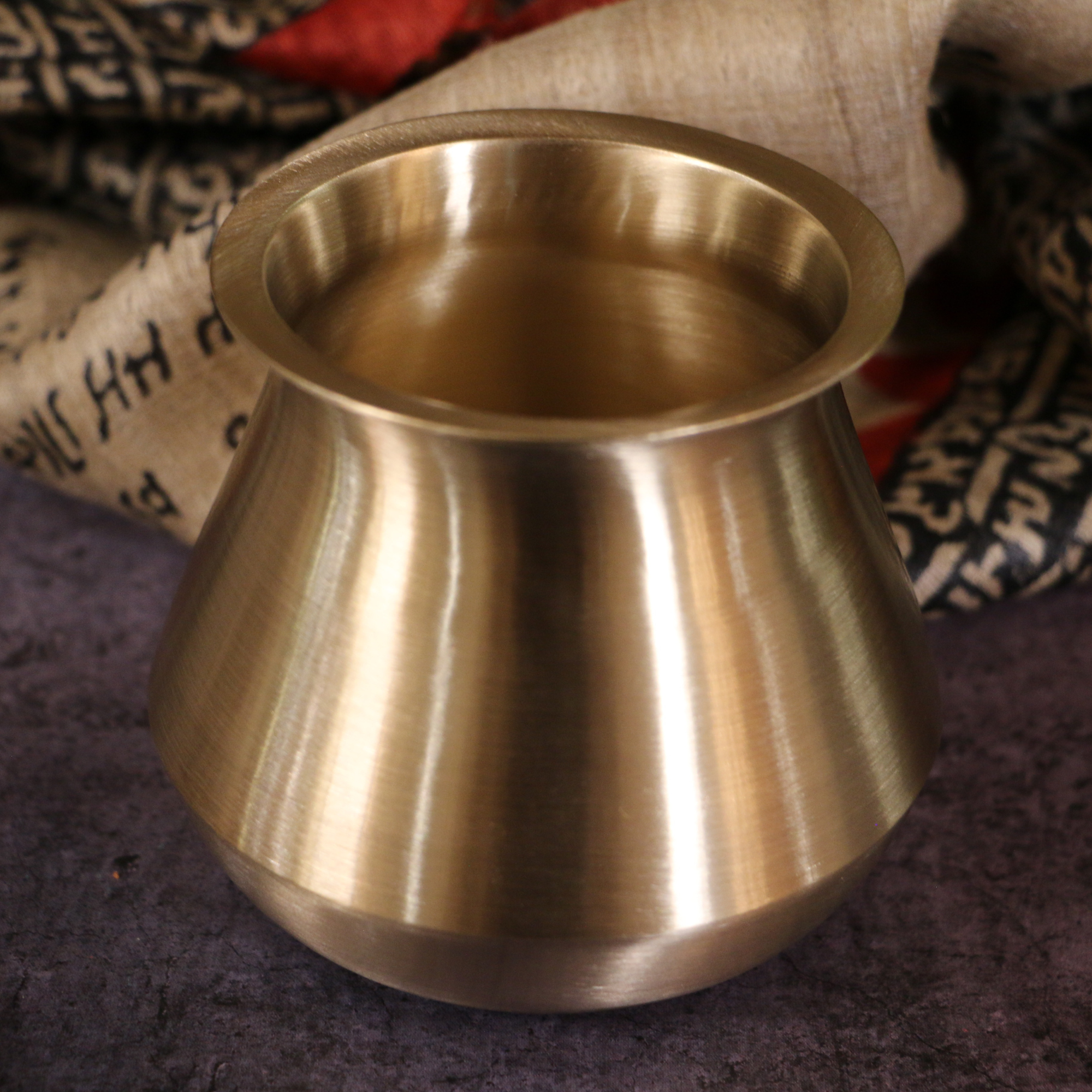 Ambi Heritage Lead Free Kansa Satari Lota — An Heirloom Lota Large 450 ml