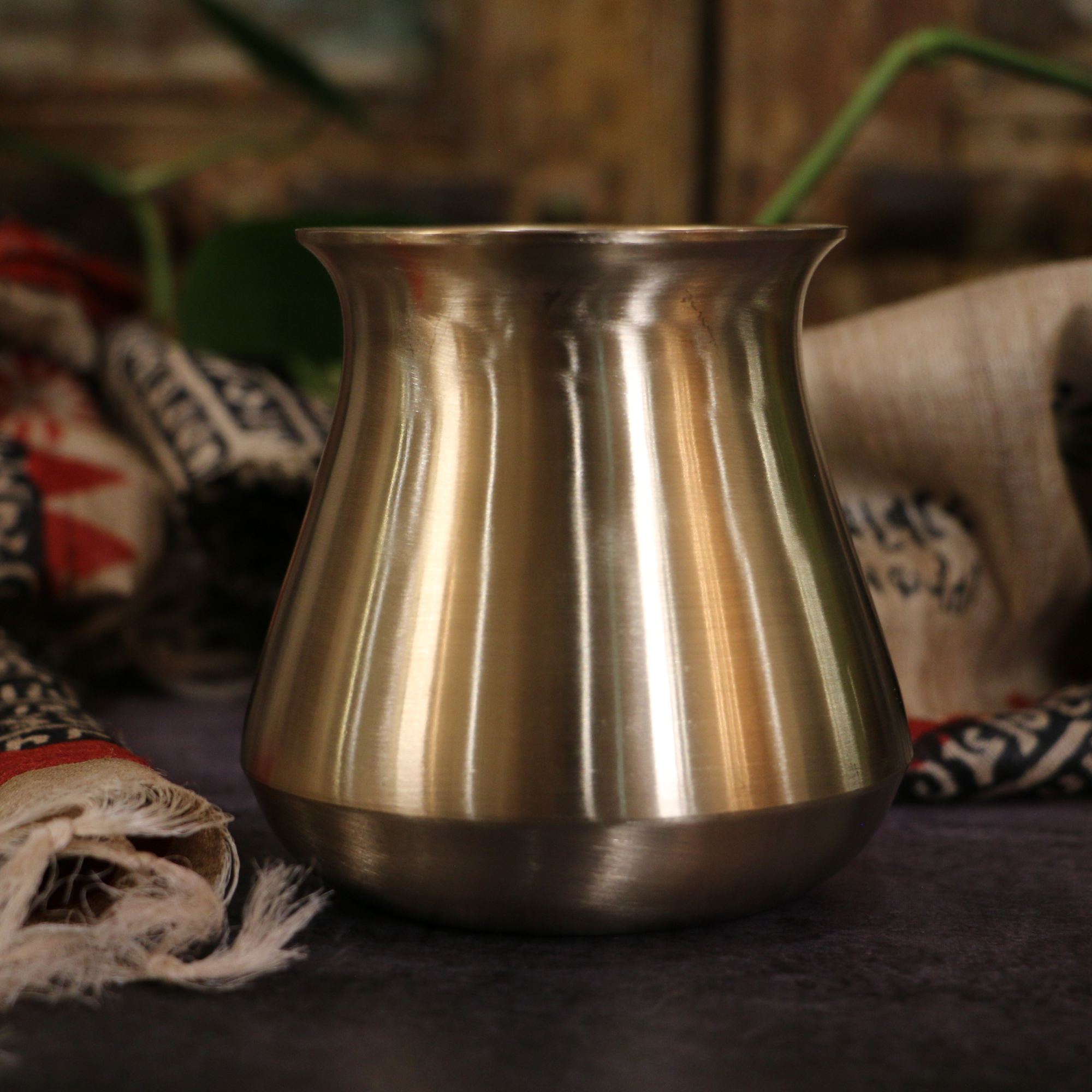 Elegant Satari Pure 100% Lead Free Kansa Water Health Lota  (Big) - 500 ML