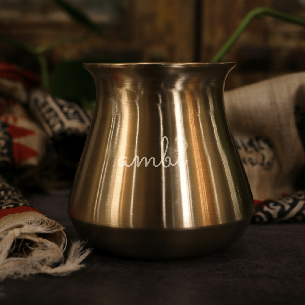 Ambi Satari Pure Lead Free Kansa Water Lota — A Heritage Wellness Ritual (500 ML)