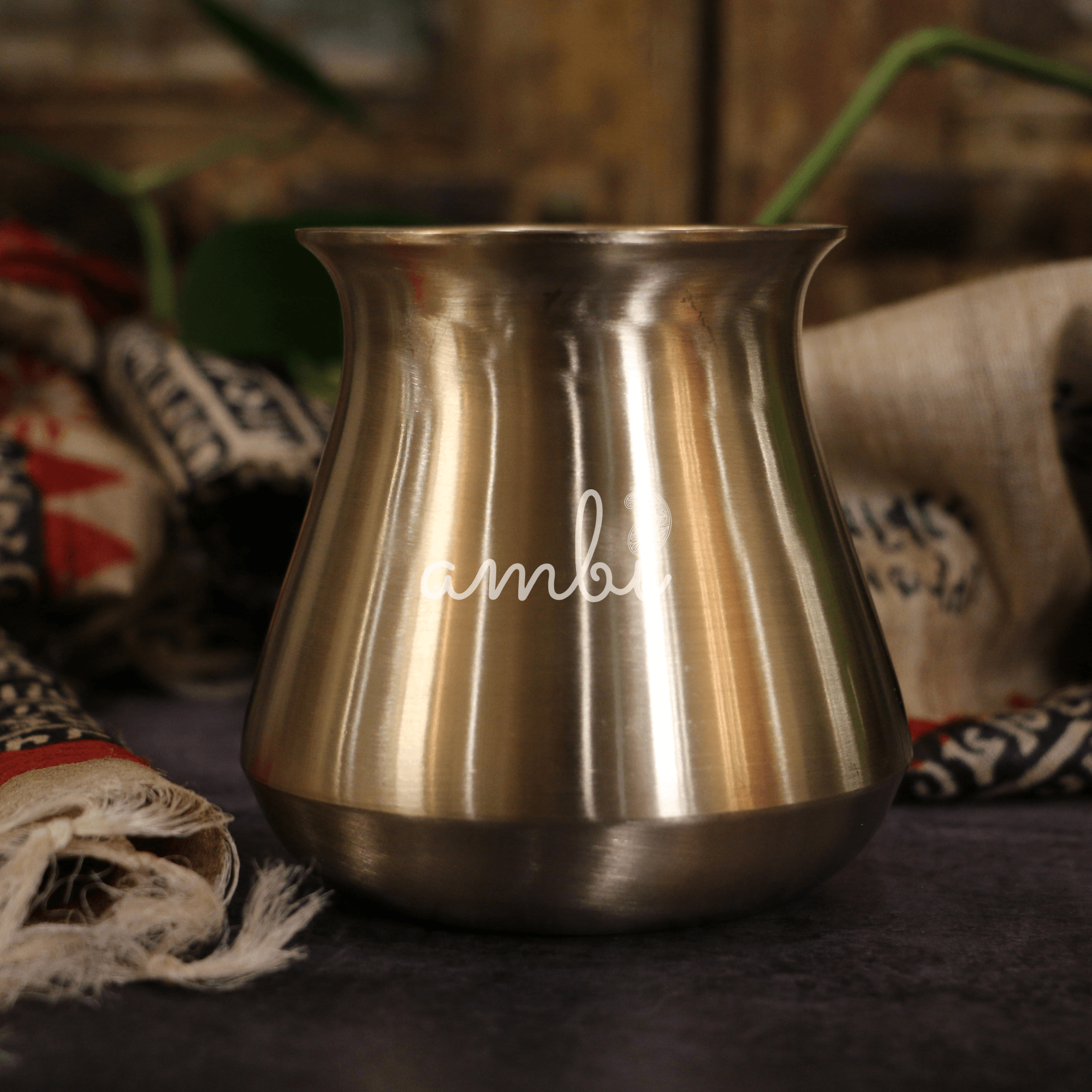 Elegant Satari Pure 100% Lead Free Kansa Water Health Lota (Big) - 500 ML