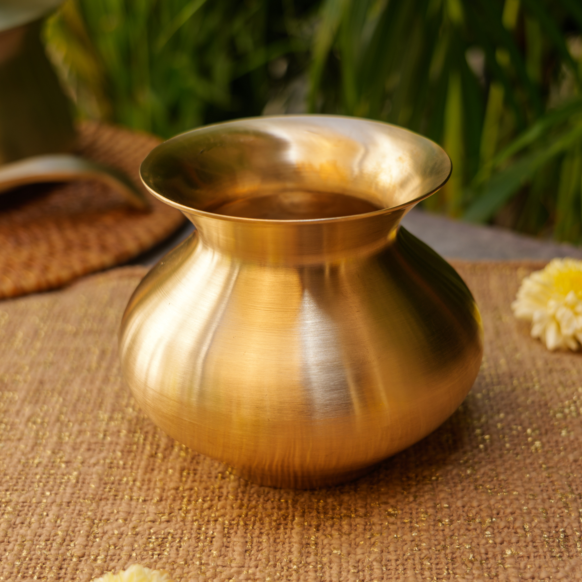 Pure 100% Lead Free Kansa Lota Kalash for Pooja or Water Storage - Pooja / Rituals / Health - 650 ML
