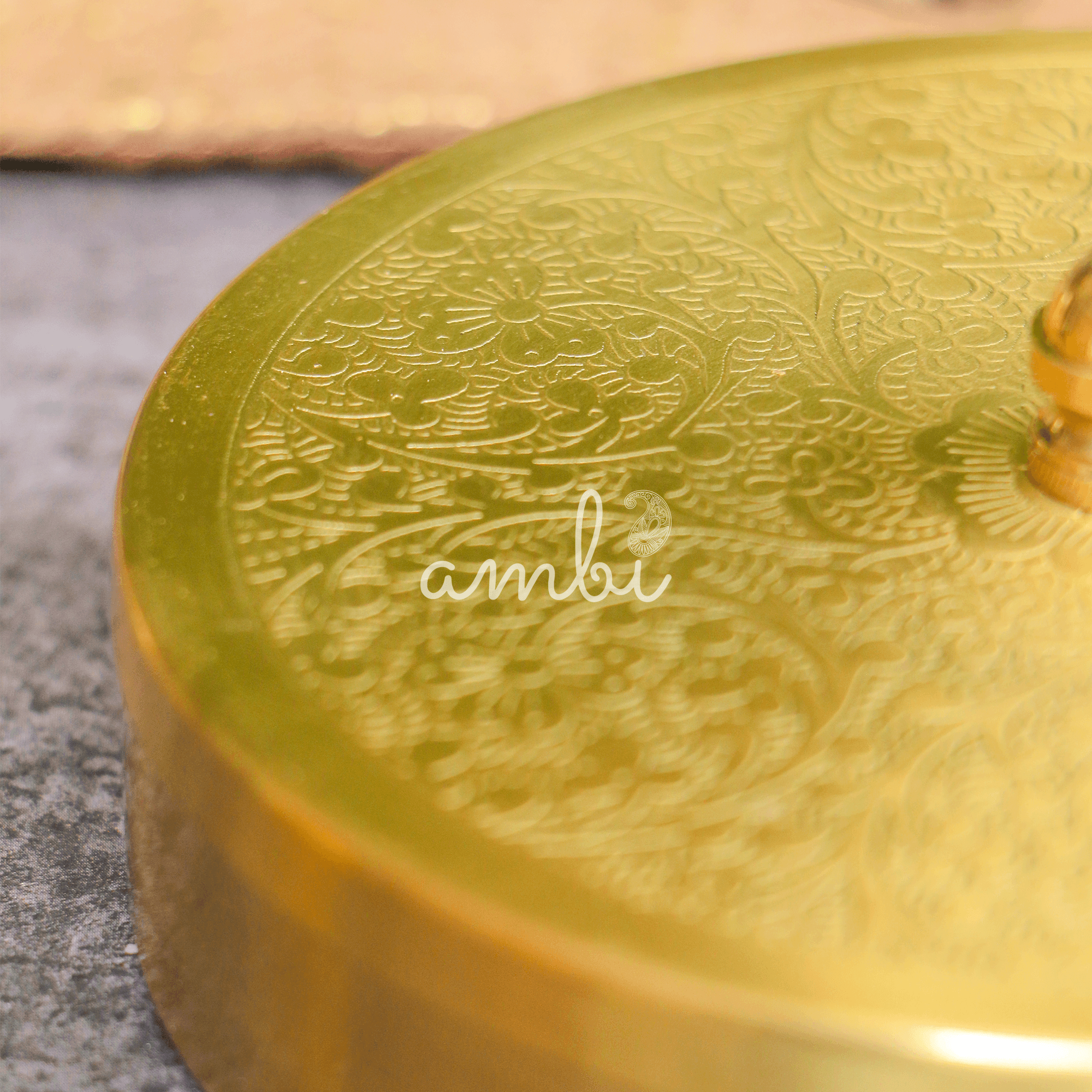 Mini Small 100% Pure Brass Spice / Supari / Churan Box Masala Daani with 7 Container - 6 inches Diameter