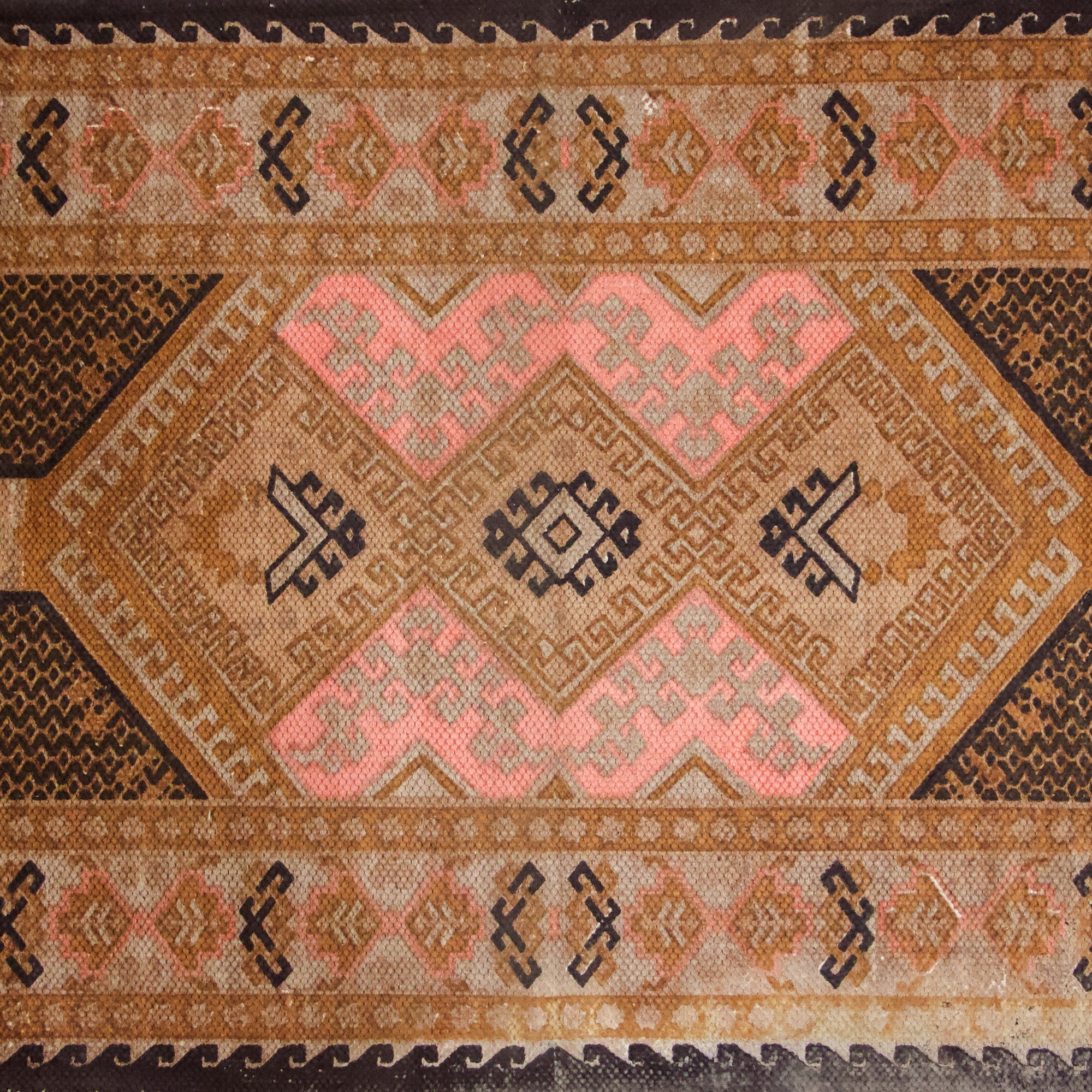 2026 Collection On Sale - Classic Durrie / Bed Side Rug featuring patterns 2 X 8 Ft