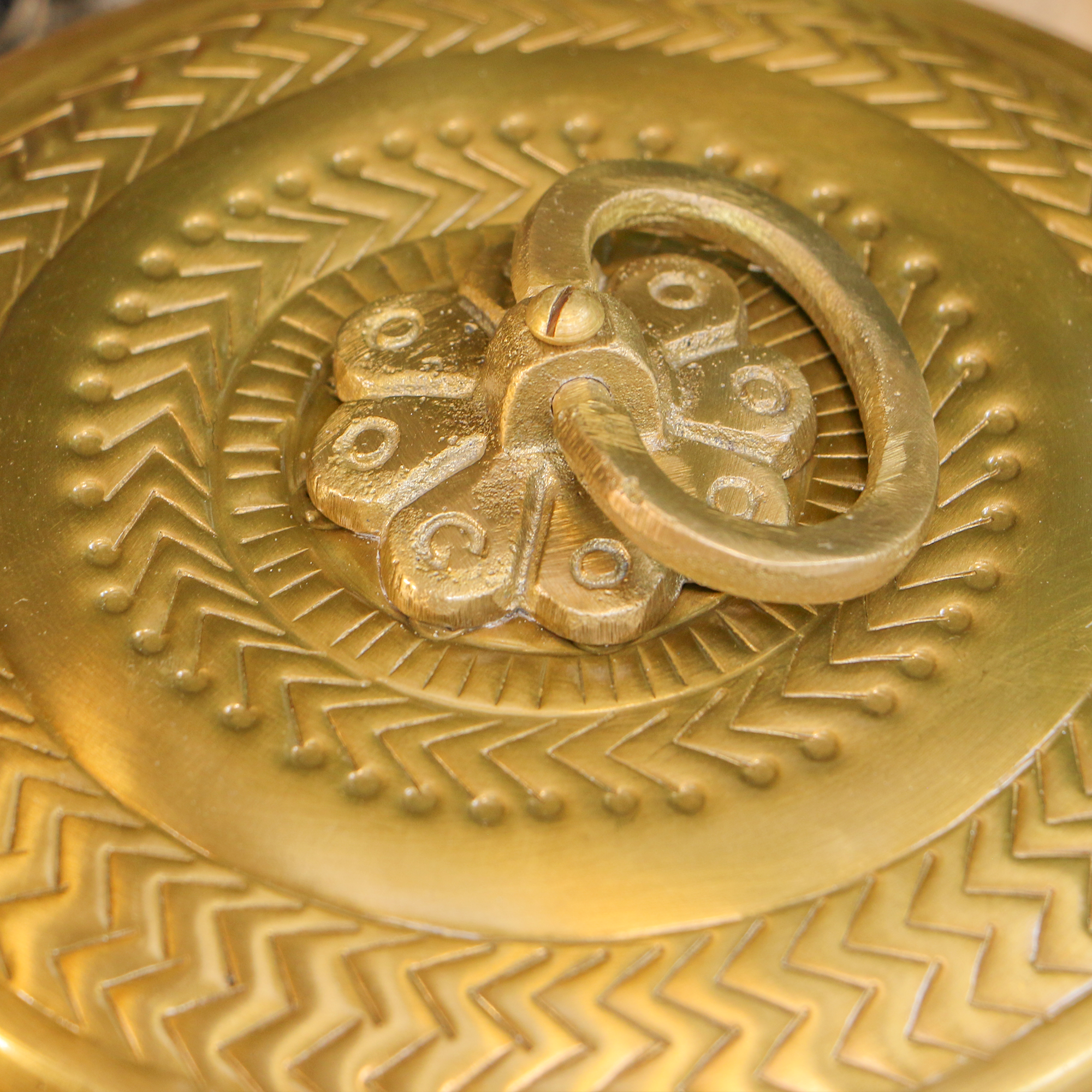 100% Brass Traditional Roti Box - Mughal Themed, Elegantly Crafted