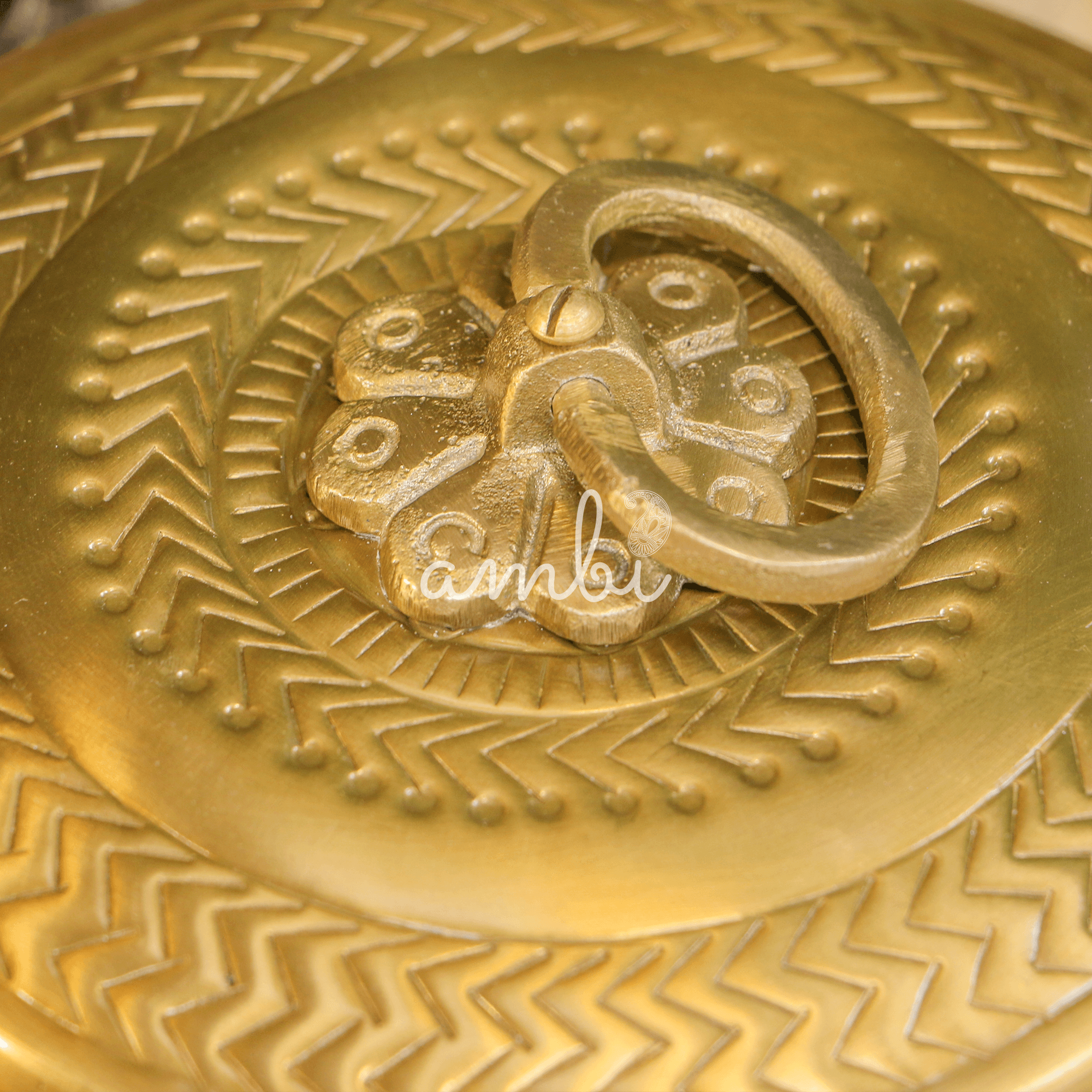100% Brass Traditional Roti Box - Mughal Themed, Elegantly Crafted