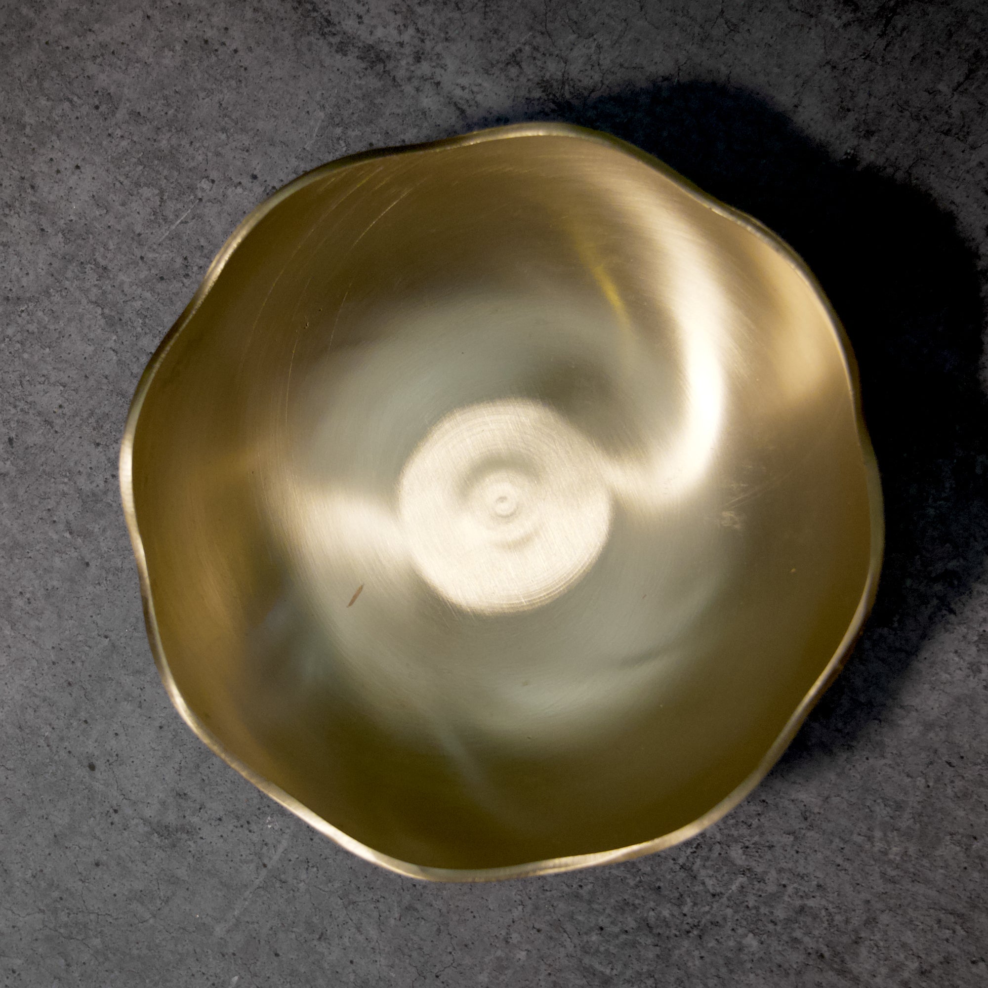 Elegant & Pure Kansa Floral Dessert Bowl - 6 Inch