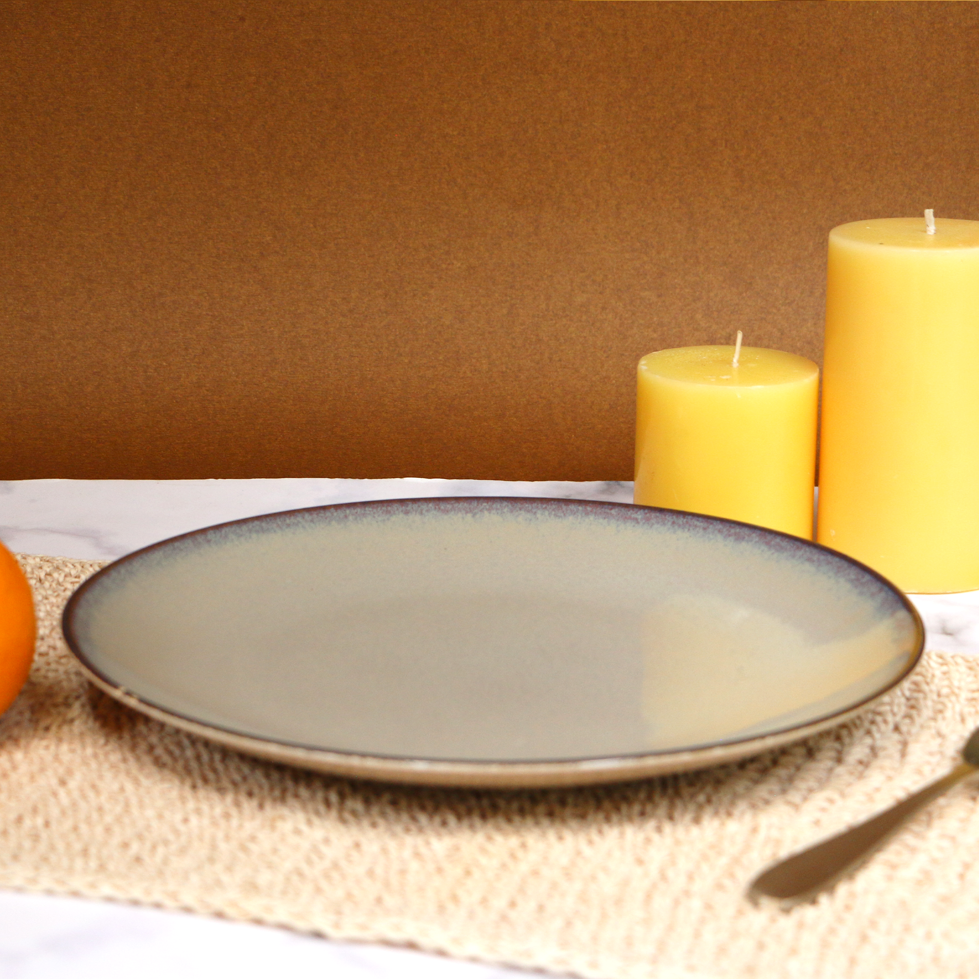 Ambi Ceramic Glazed Elegant Dinner Plate 11.5 inch