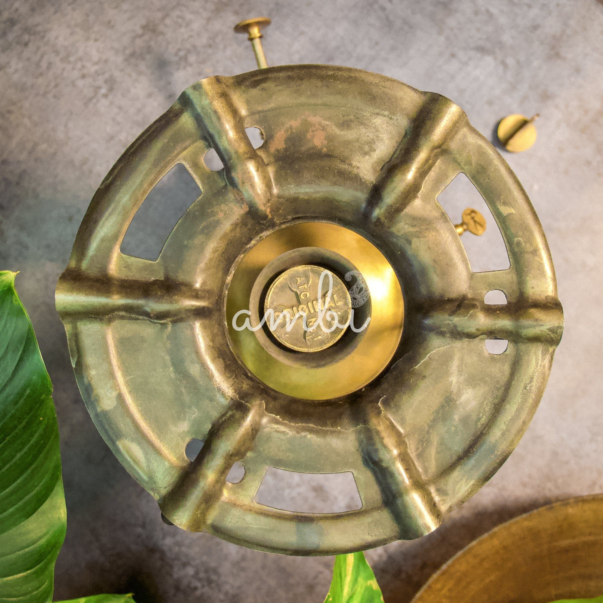 Vintage Brass Culinary Old World Treasure Kerosene Stove - Large - German Make