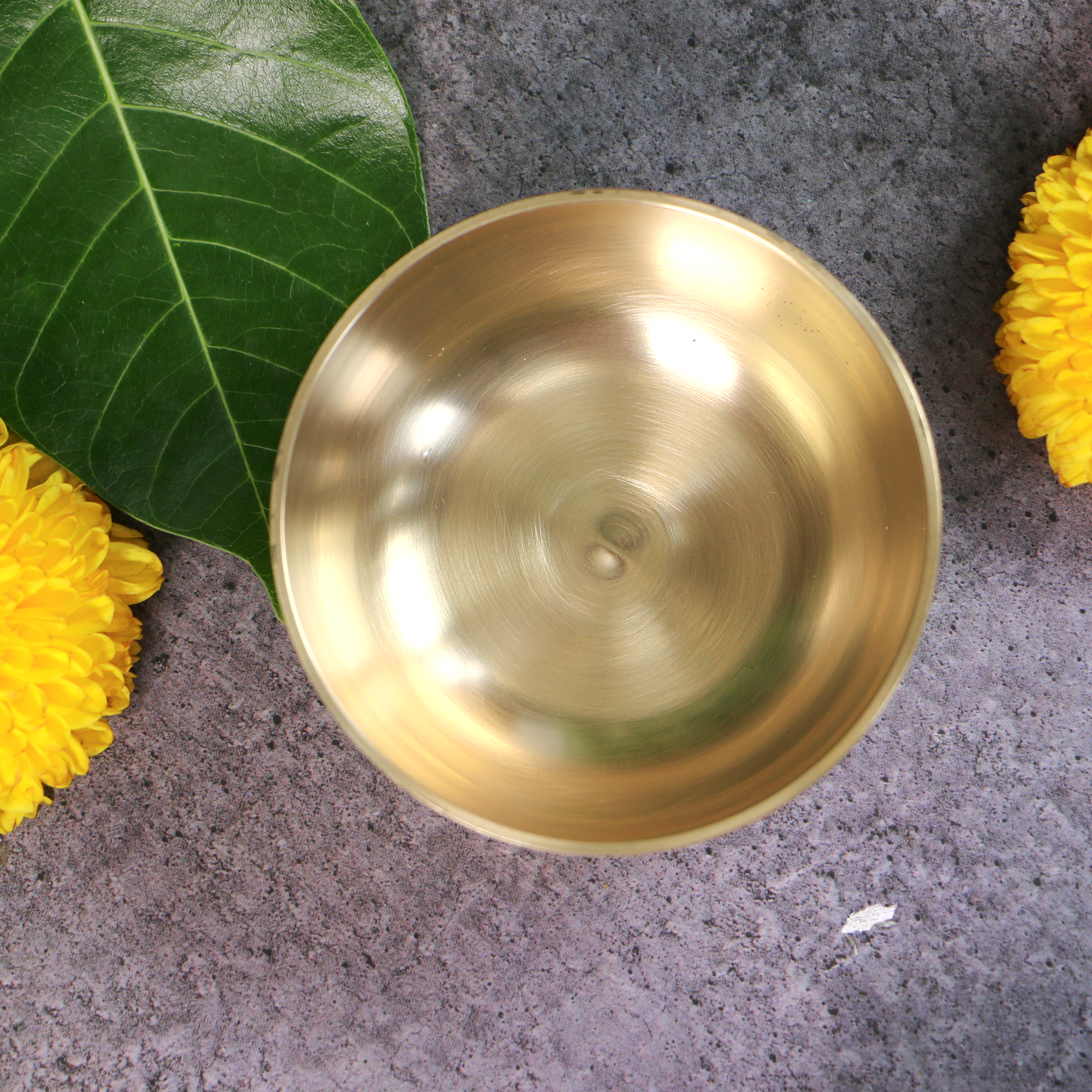 AMBI Pure 100% Lead Free Kansa Small Katori / Bowl - Shiny Finish - 3.5 Inches - 165 ML