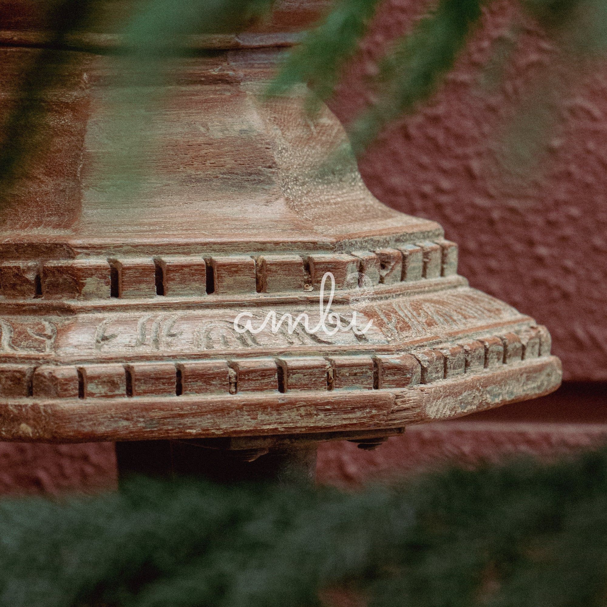 Vintage Wooden Candle Stand