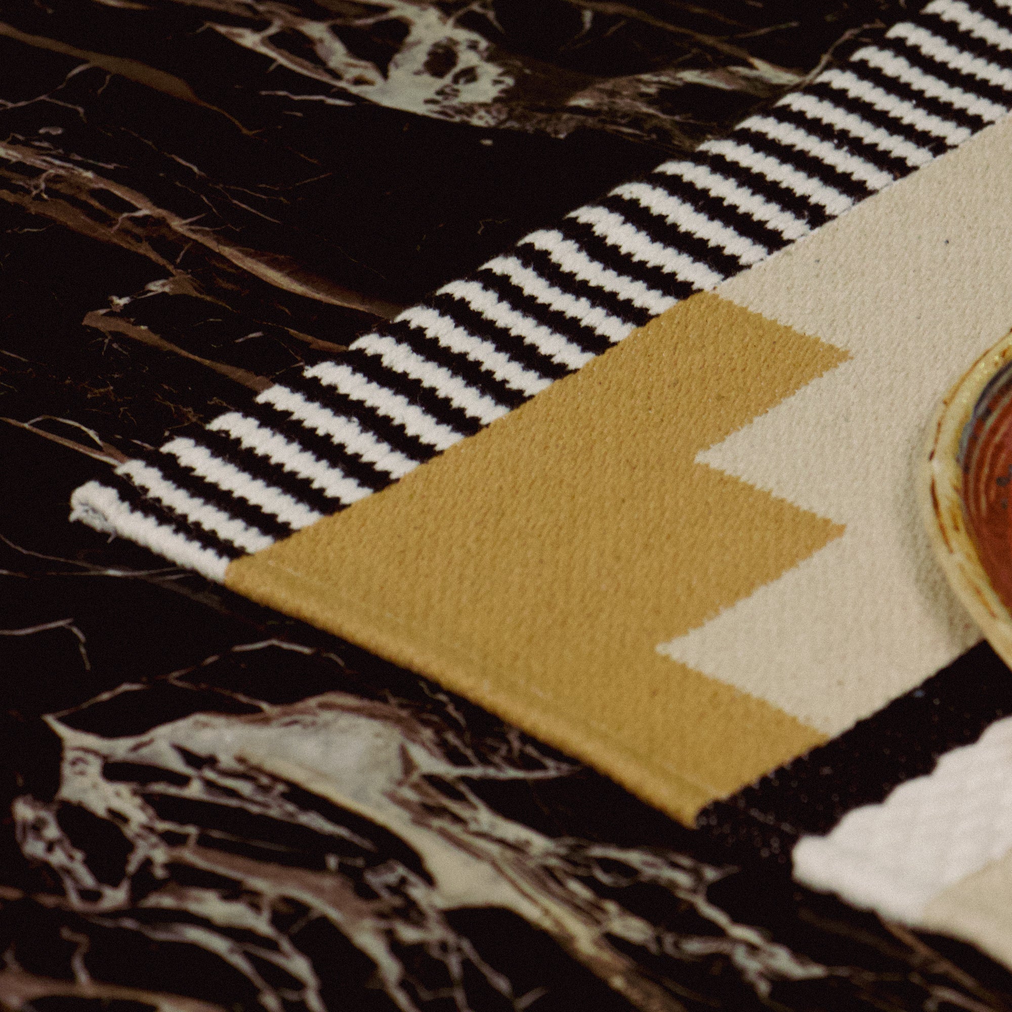 2026 Collection - Hand Woven Cotton Place Mat Olive (Set of 2)
