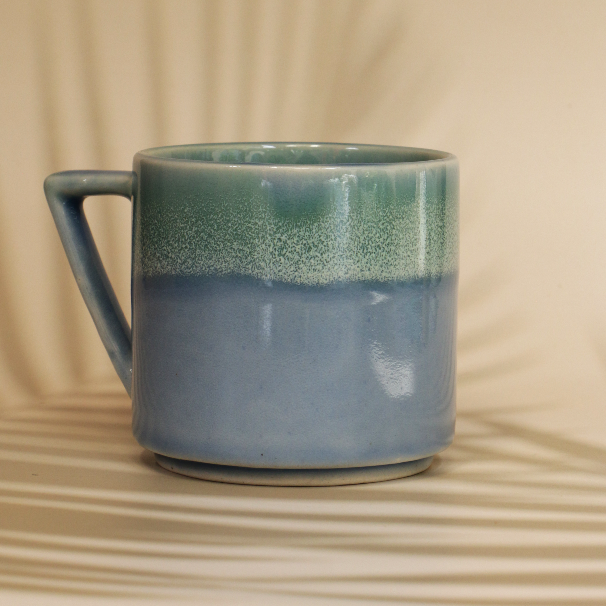 Ambi Handmade Pottery Large Blue Mystic Coffee Mug 350 ml