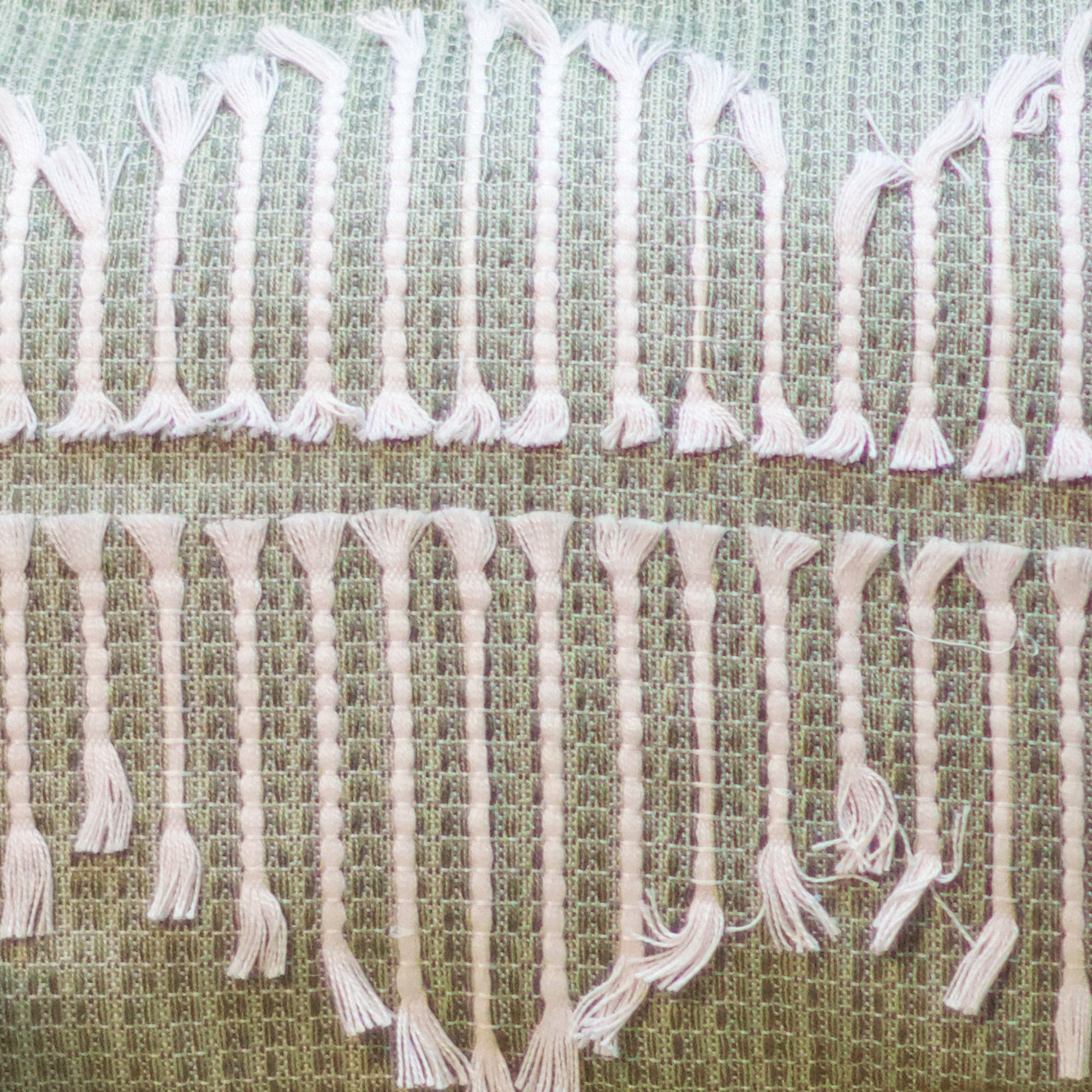 Diwali 2025 Handwoven Sage Cushion Cover - Set of 2 - 14 X 20 Inches