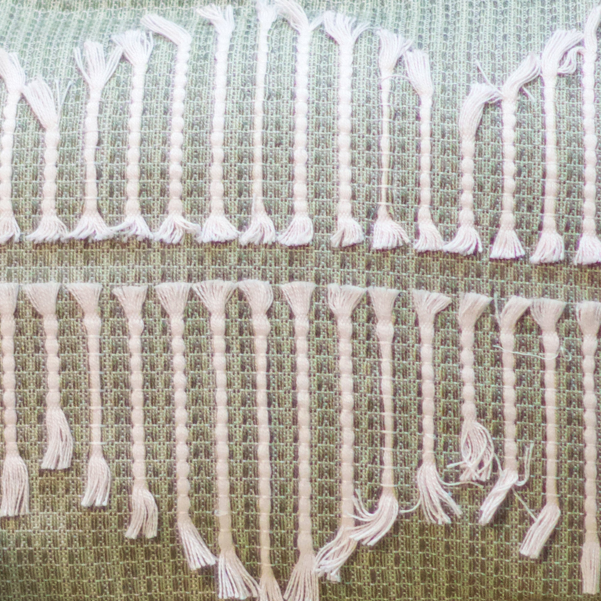 2026 Collection - Handwoven Sage Cushion Cover - Set of 2 - 14 X 20 Inches