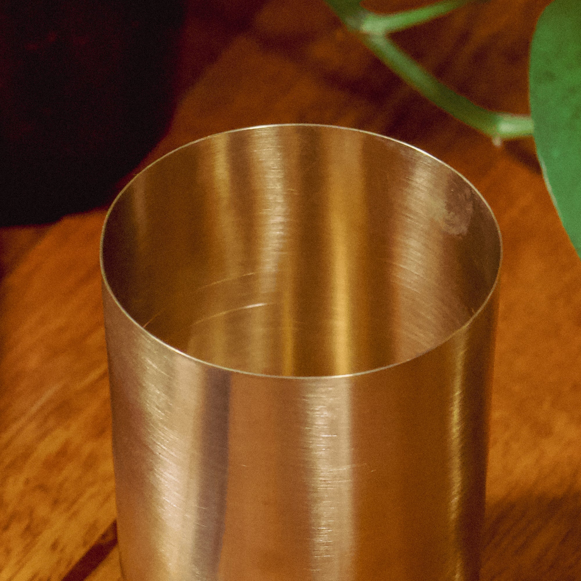 Ambi Pure Kansa Straight Edge Glass 250 ML – Heavy Make | 100% Lead-Free Bronze Drinking Glass