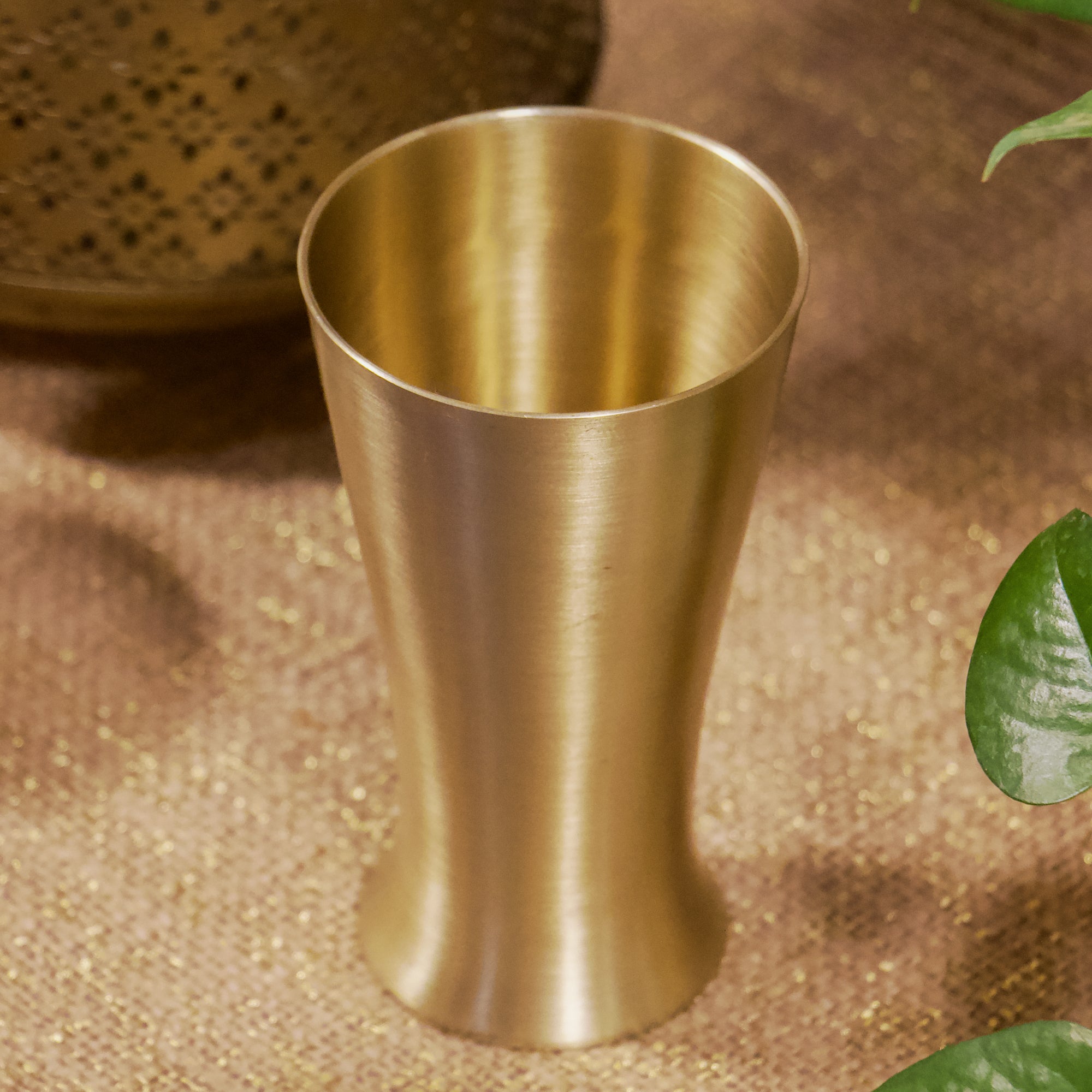 Ambi Royal Kansa Glass 250 ML – Morning Raga Ritual | 100% Lead-Free Bronze Drinking Glass