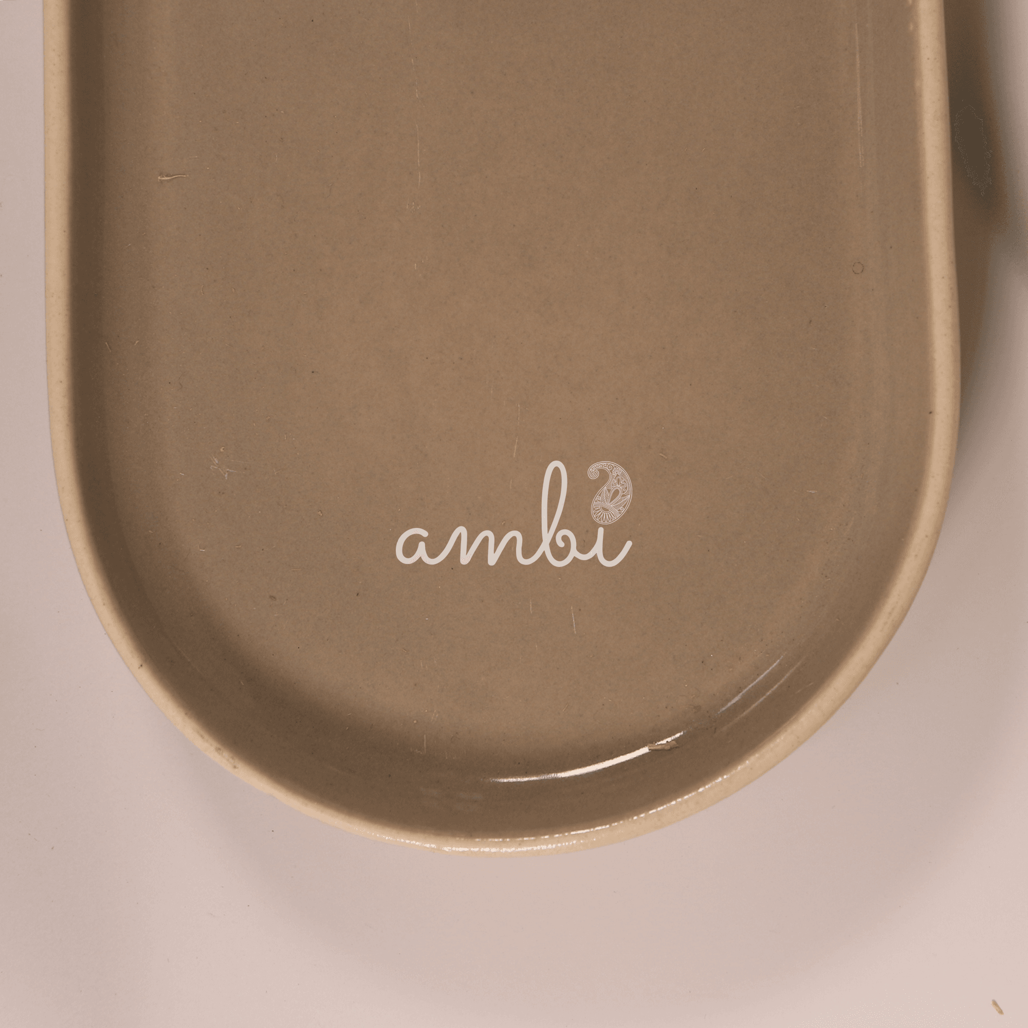 Ambi Stoneware Beige Sushi Platter 12 inch