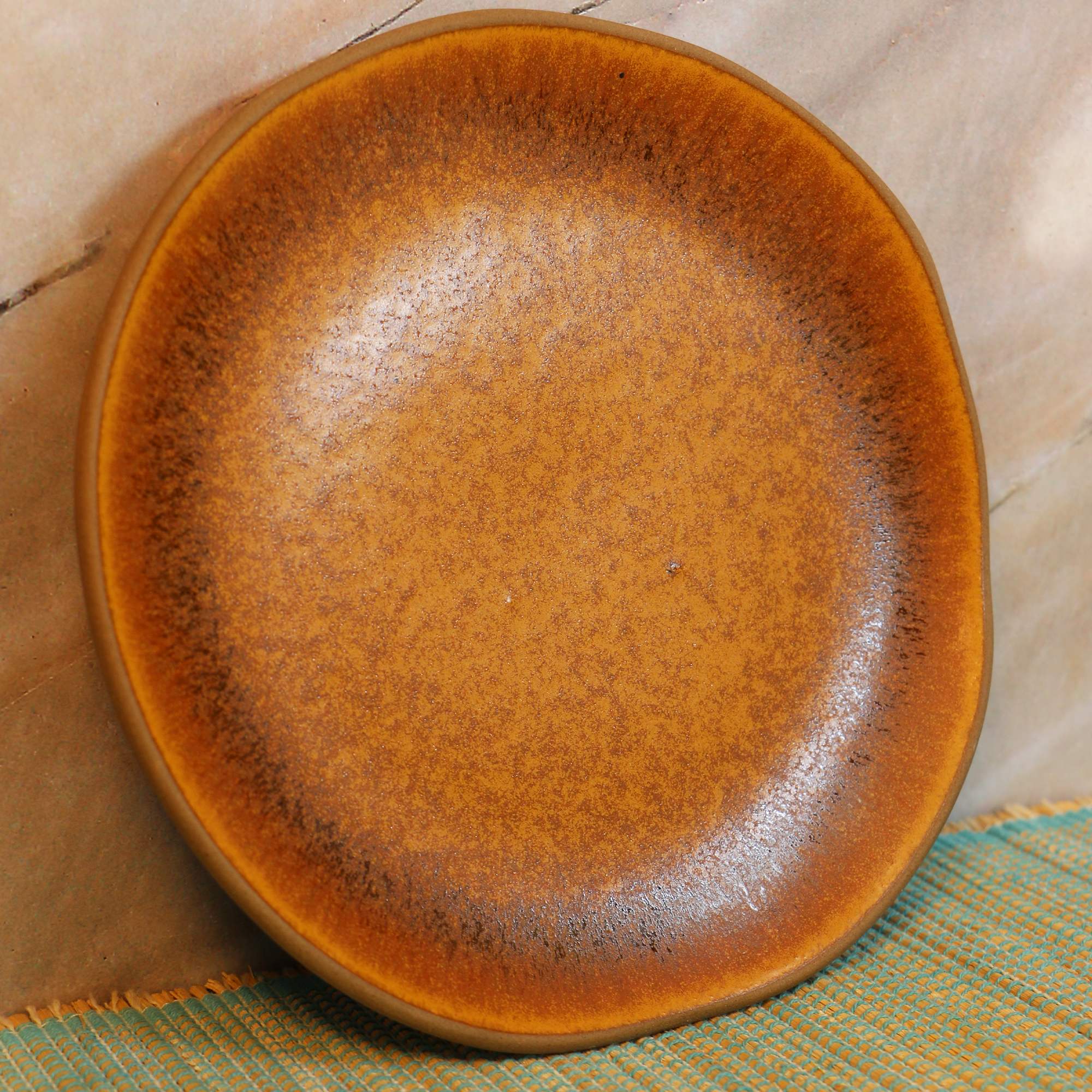 Ambi Stoneware Dinner Plates 7.5 inch I Lead Free I Microwave Safe I Handmade Set of 1