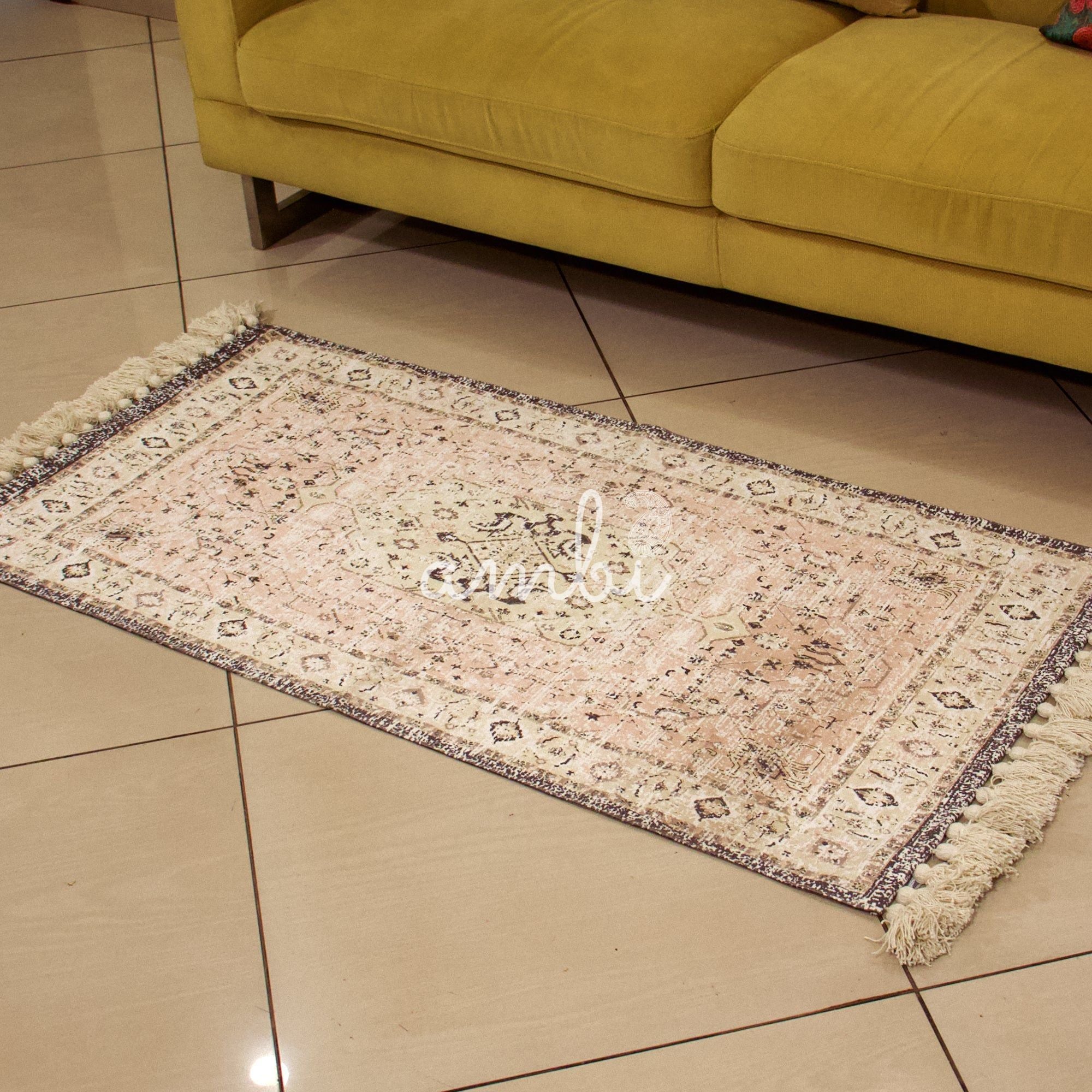 2026 Collection On Sale - Classic Woven Durrie / Bed Side Rug featuring Sophistication 2.5 X 6 Ft