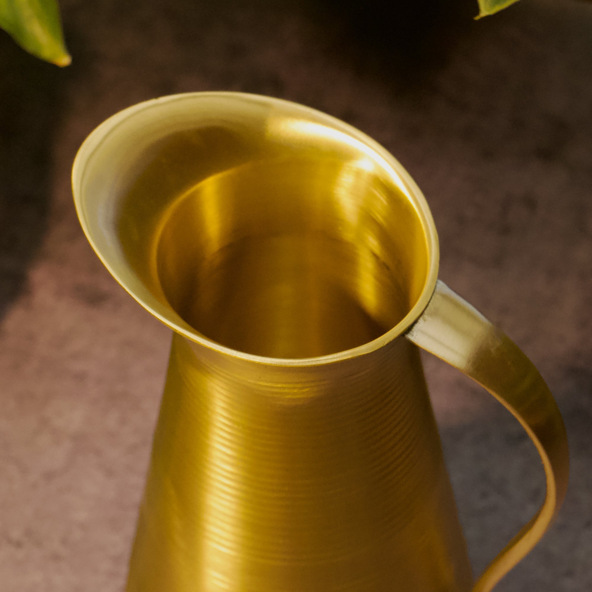 Ambi Pure Brass Water Jug — 800ml | Handcrafted Traditional Serving Jug