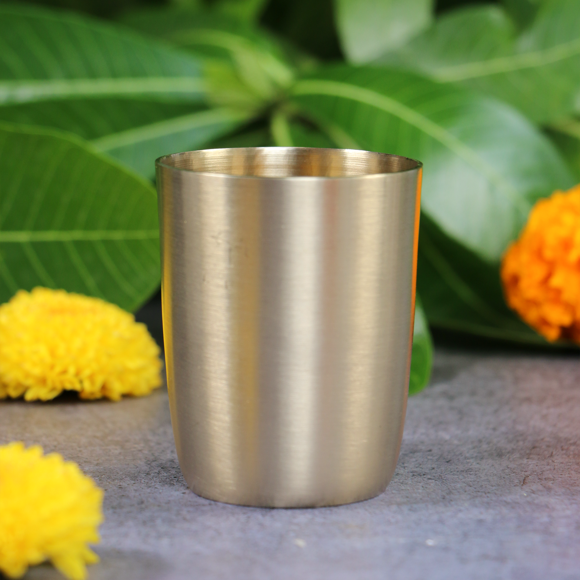 AMBI Pure 100% Lead Free Kansa Small Traditional Ayurvedic Water / Juice Glass | Kids - 160ML