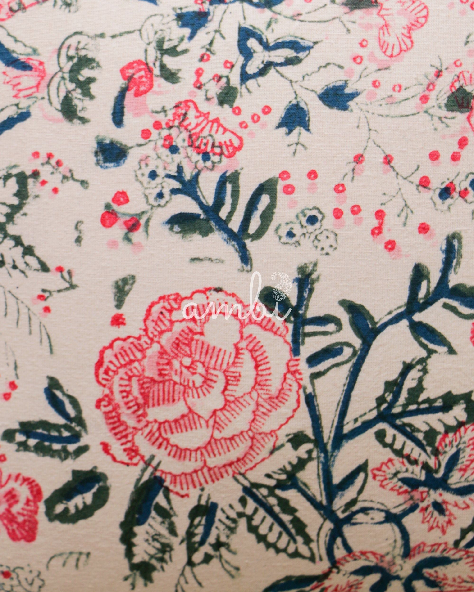 2026 Collection - Hand Block Printed Double Side Pillow Cover (Set of 6) - 16 X 16 inches