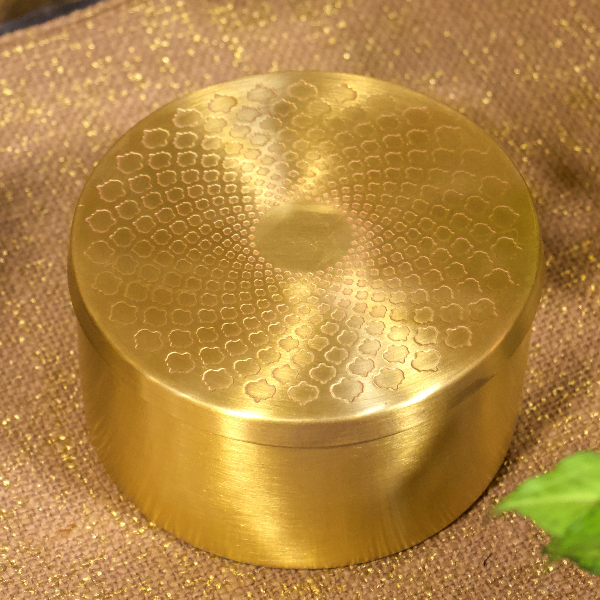 Legacy Box - Pure Brass Inlay Storage Box - 6 Inches - Spiral Design