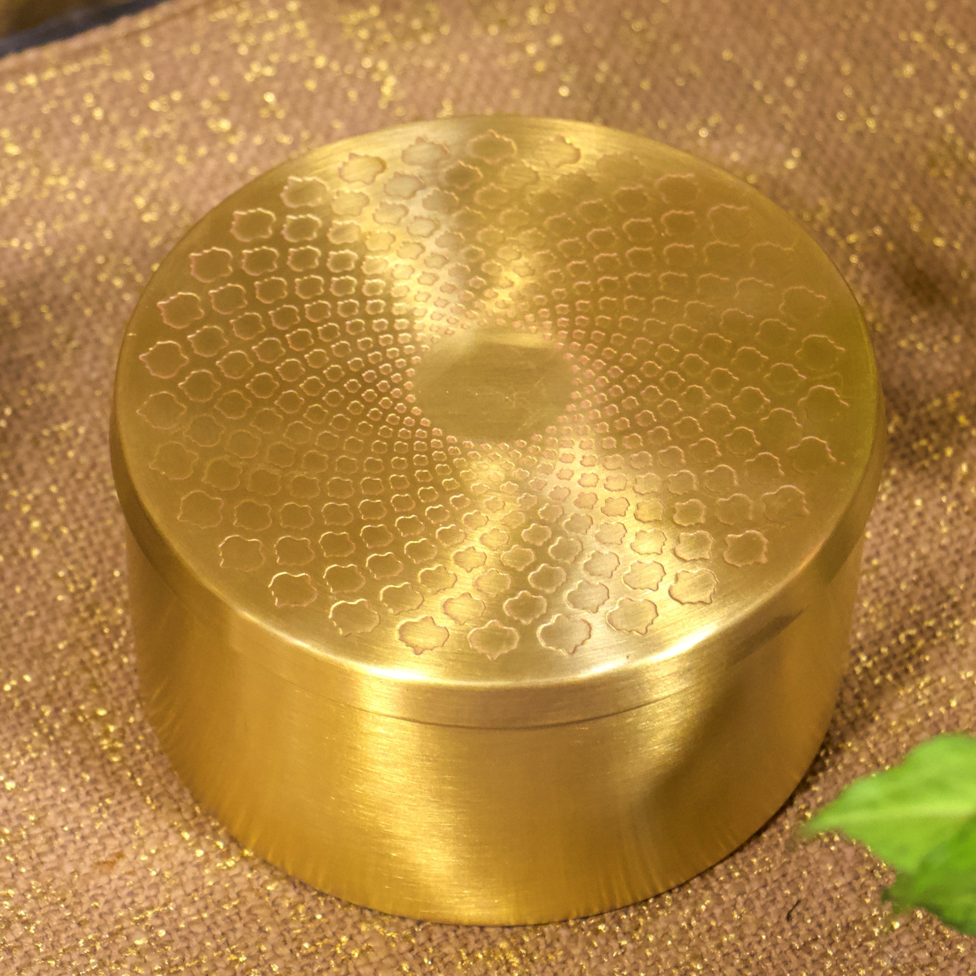 Legacy Box - Pure Brass Inlay Storage Box - 6 Inches - Spiral Design