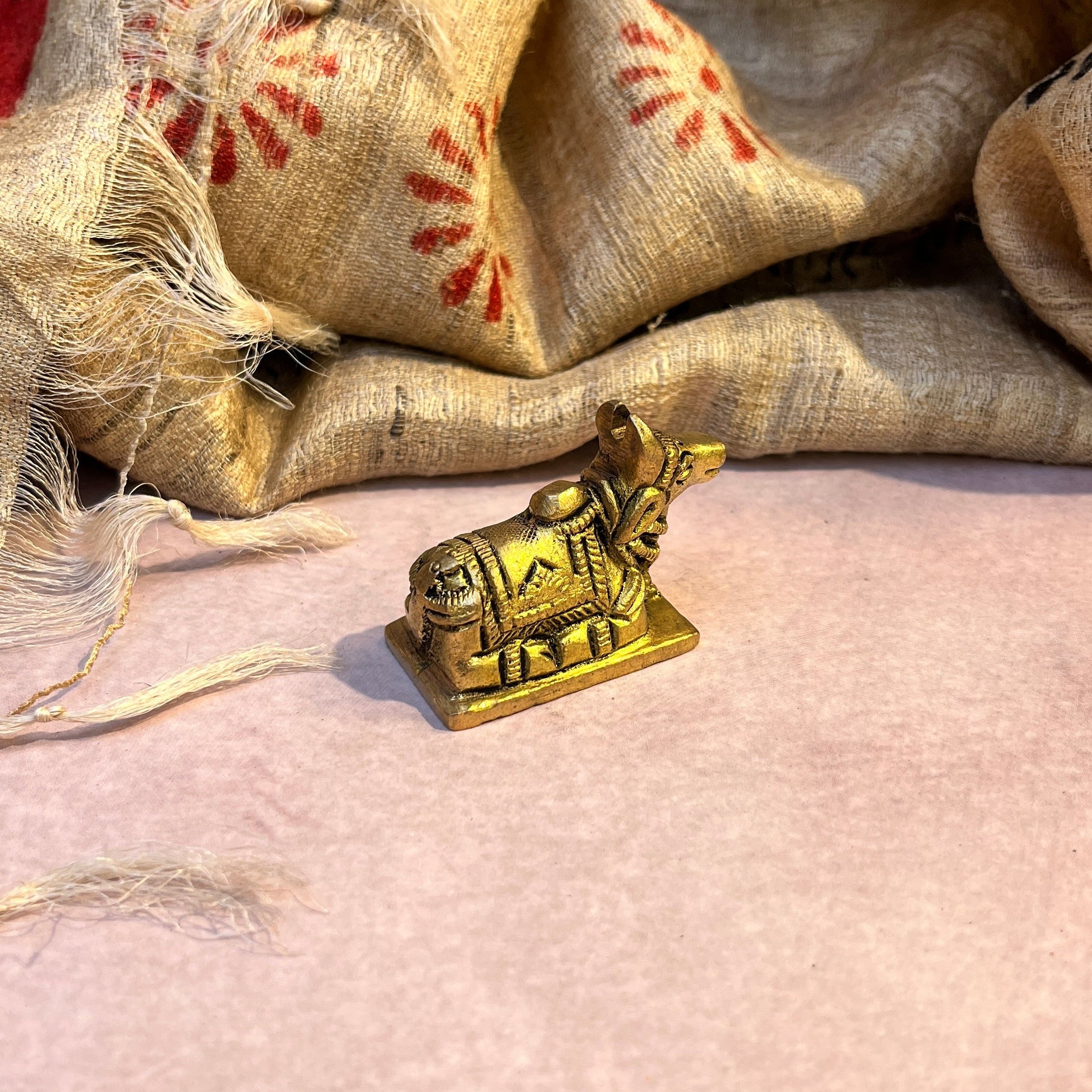 Ambi Pure Brass Nandi Maharaj Murti - 101 Grams