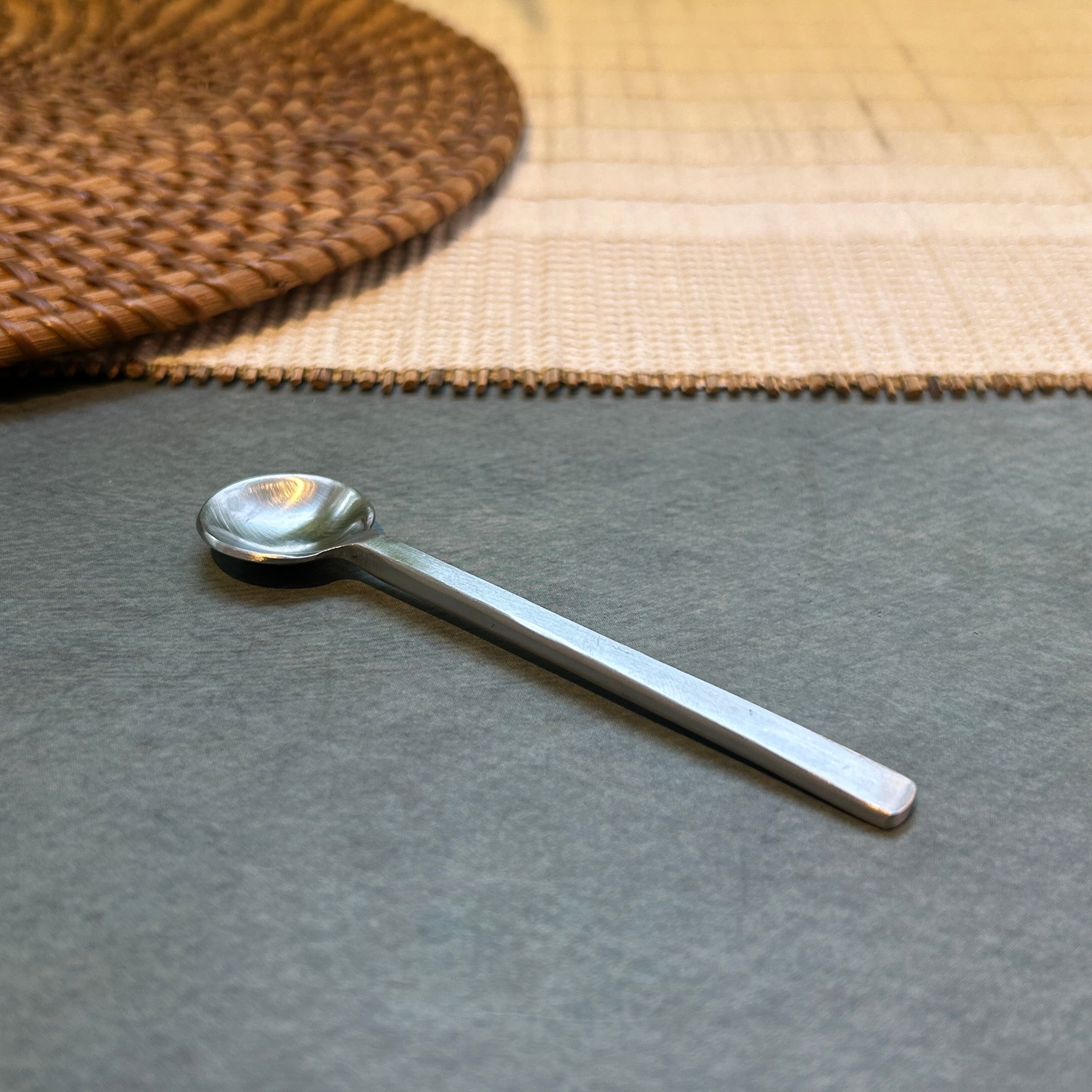 Ambi Pure Brass Flat-Stem design Tea and Coffee Spoon | Multipurpose Spoon |