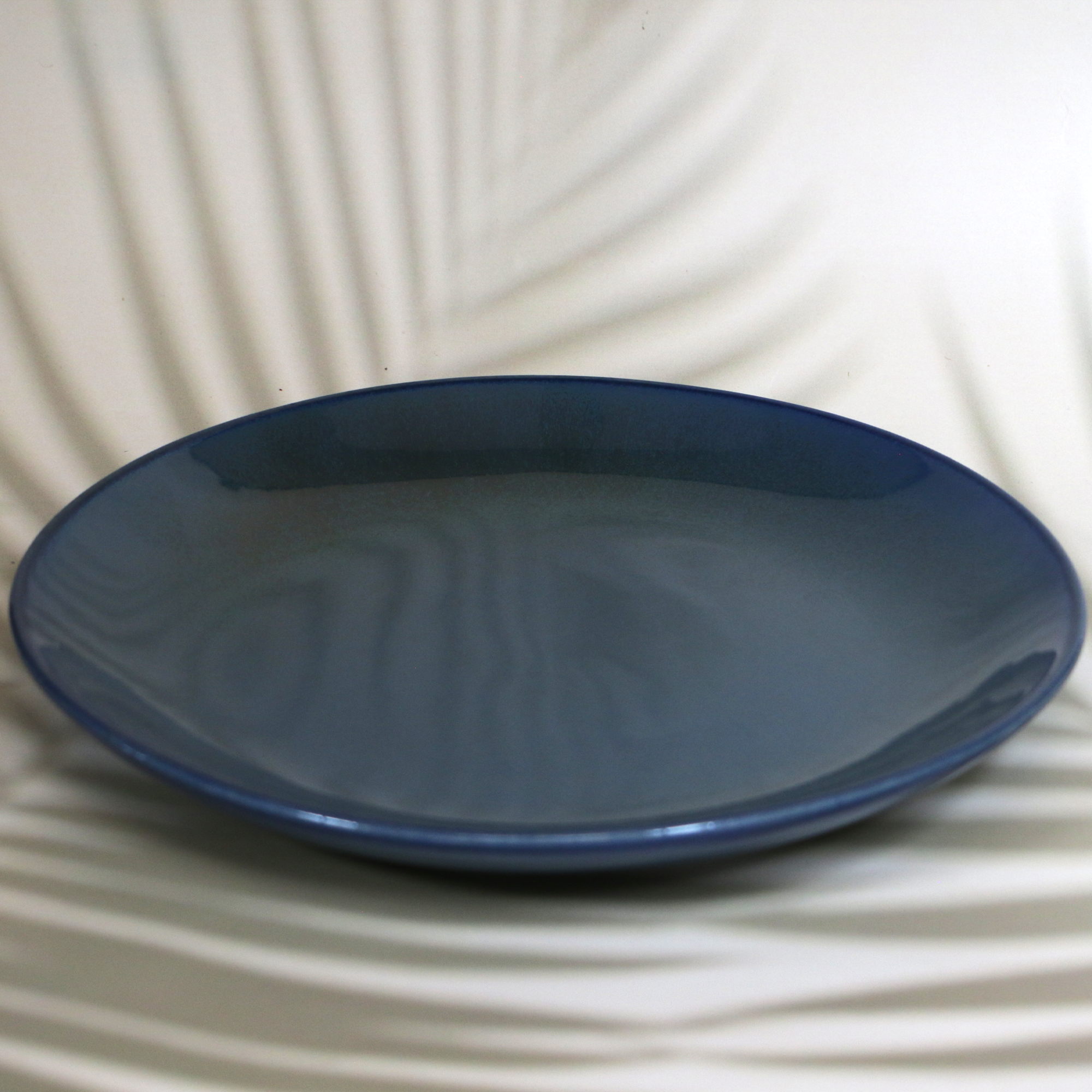 Ambi Ceramic Glazed Deep Blue Dinner Plate 10 inch