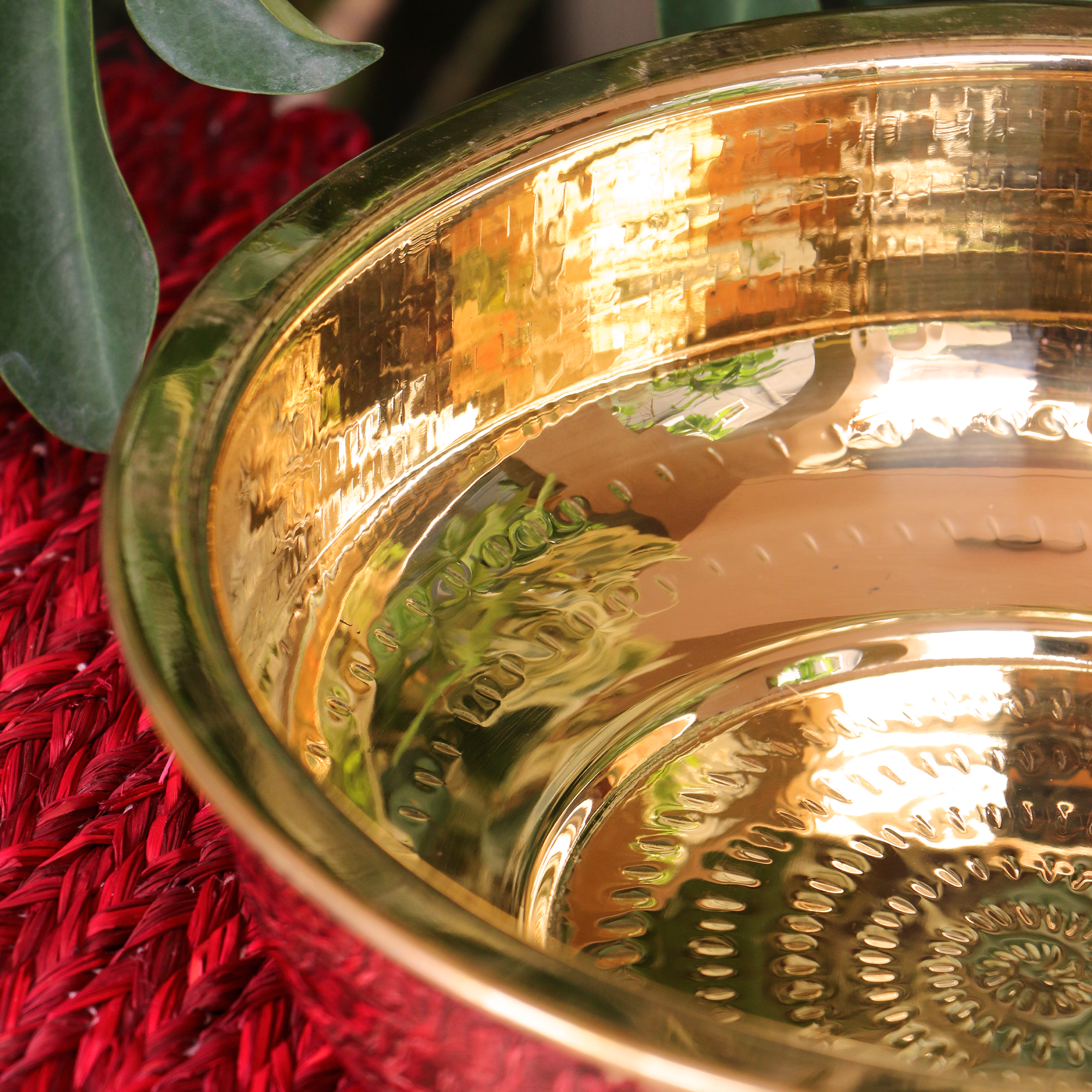 Pure Brass Urli - 10 inch