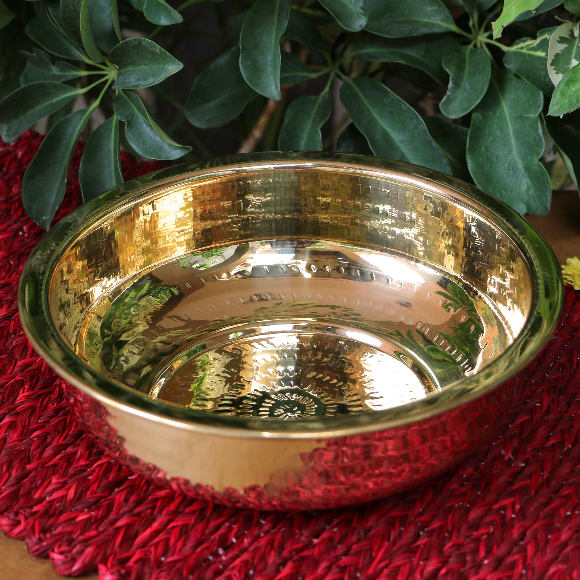 Pure Brass Urli - 10 inch