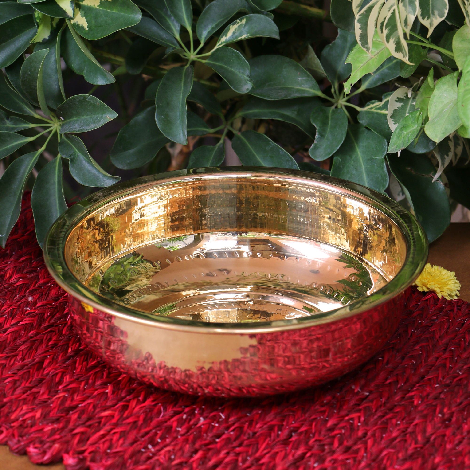 Pure Brass Urli - 10 inch