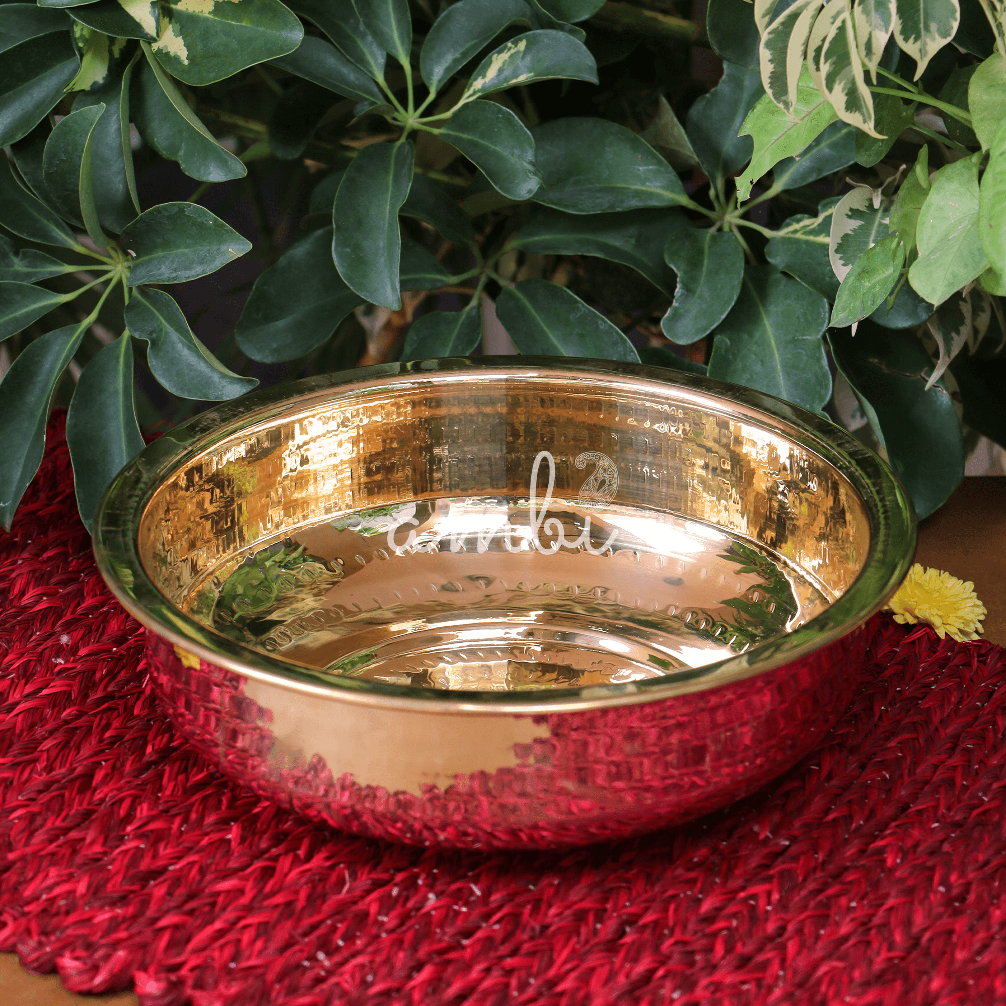 Pure Brass Urli - 10 inch