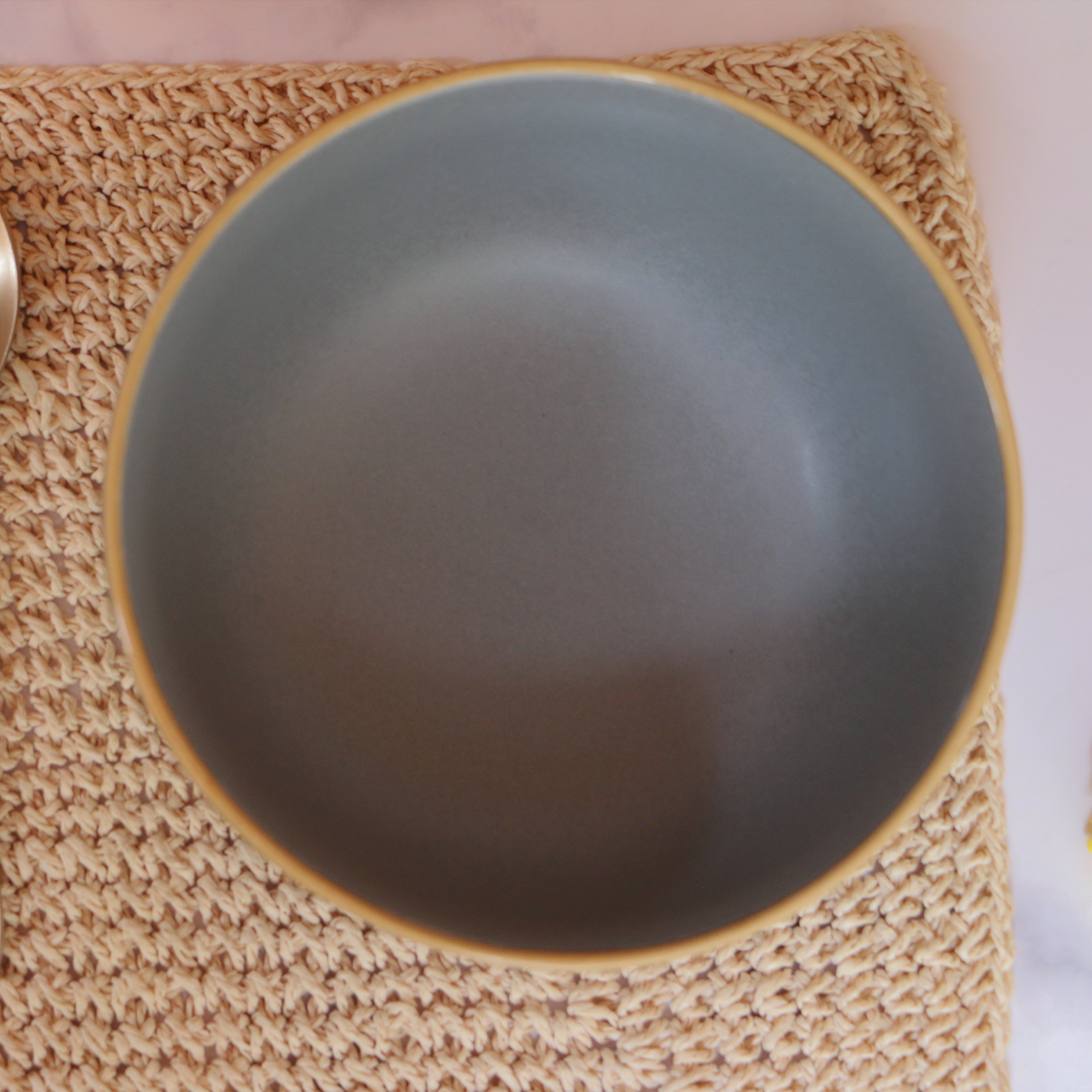 2026 - Ambi Stoneware handmade Blue-Grey Salad Bowl 7 inch