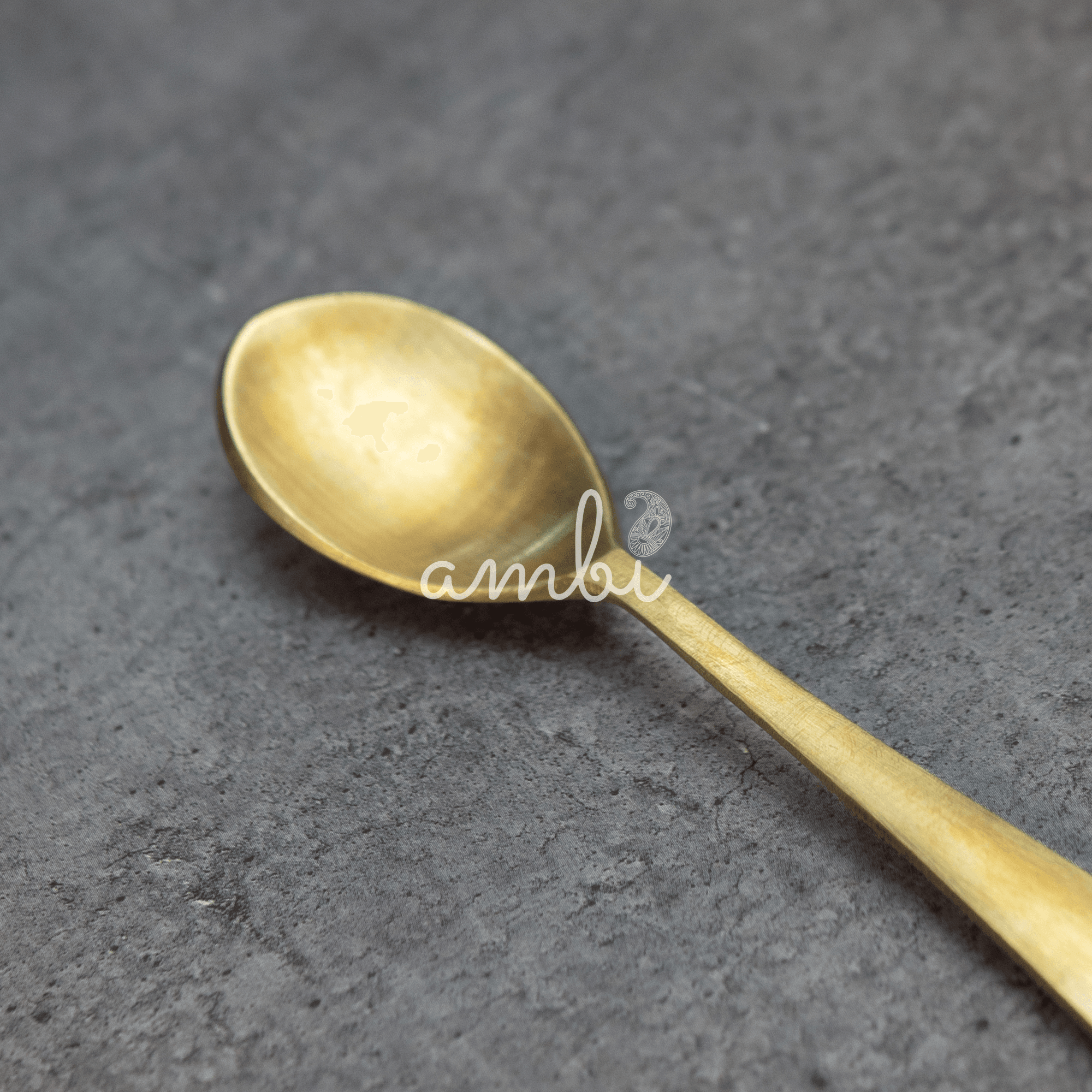 Pure 100% Lead Free Kansa Spoon - good for health ! 17cm 55g