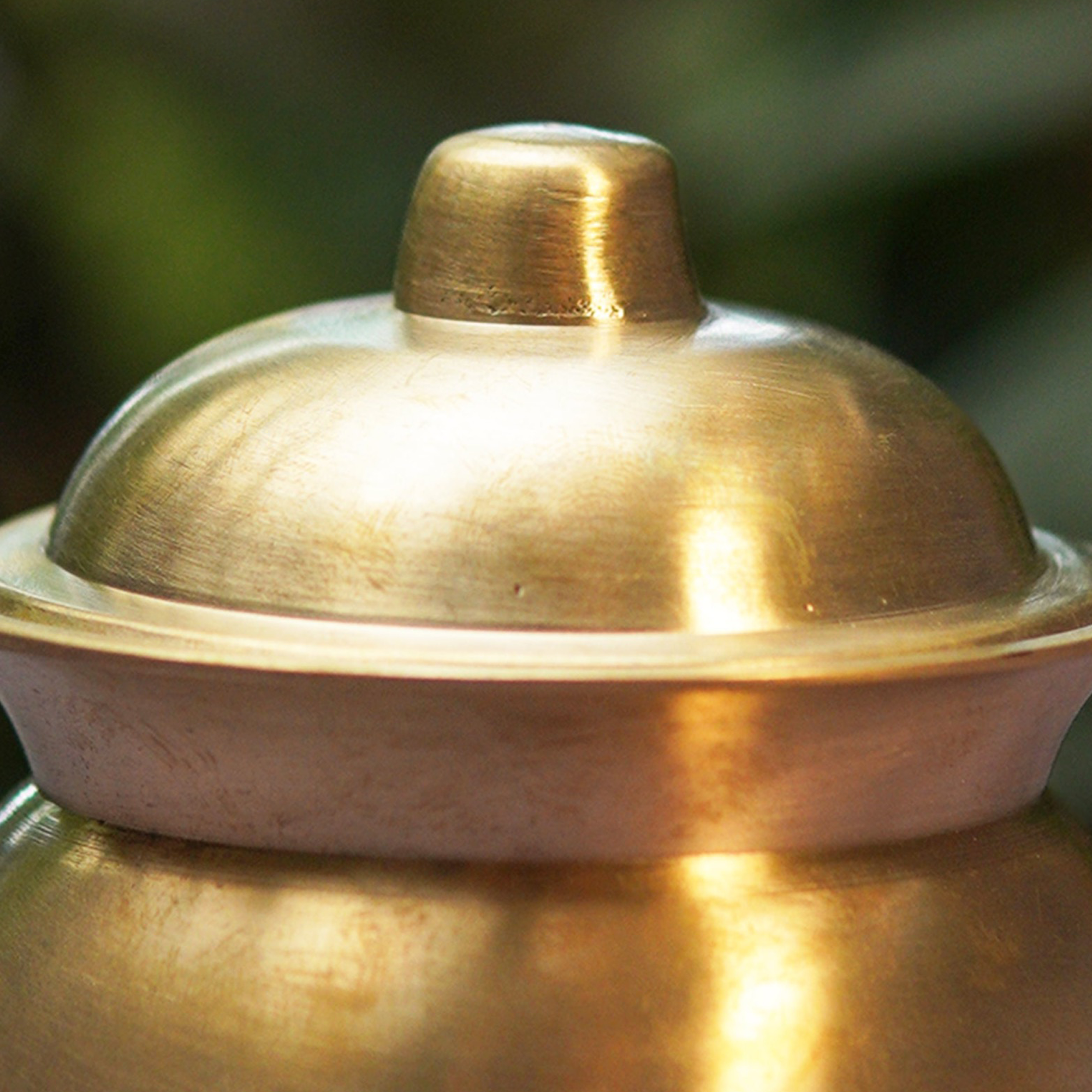 Handmade Artisanal Fine Finish Pure 100% Kansa Heavy Ghee Pot for Health Benefits - 200 ML Pot
