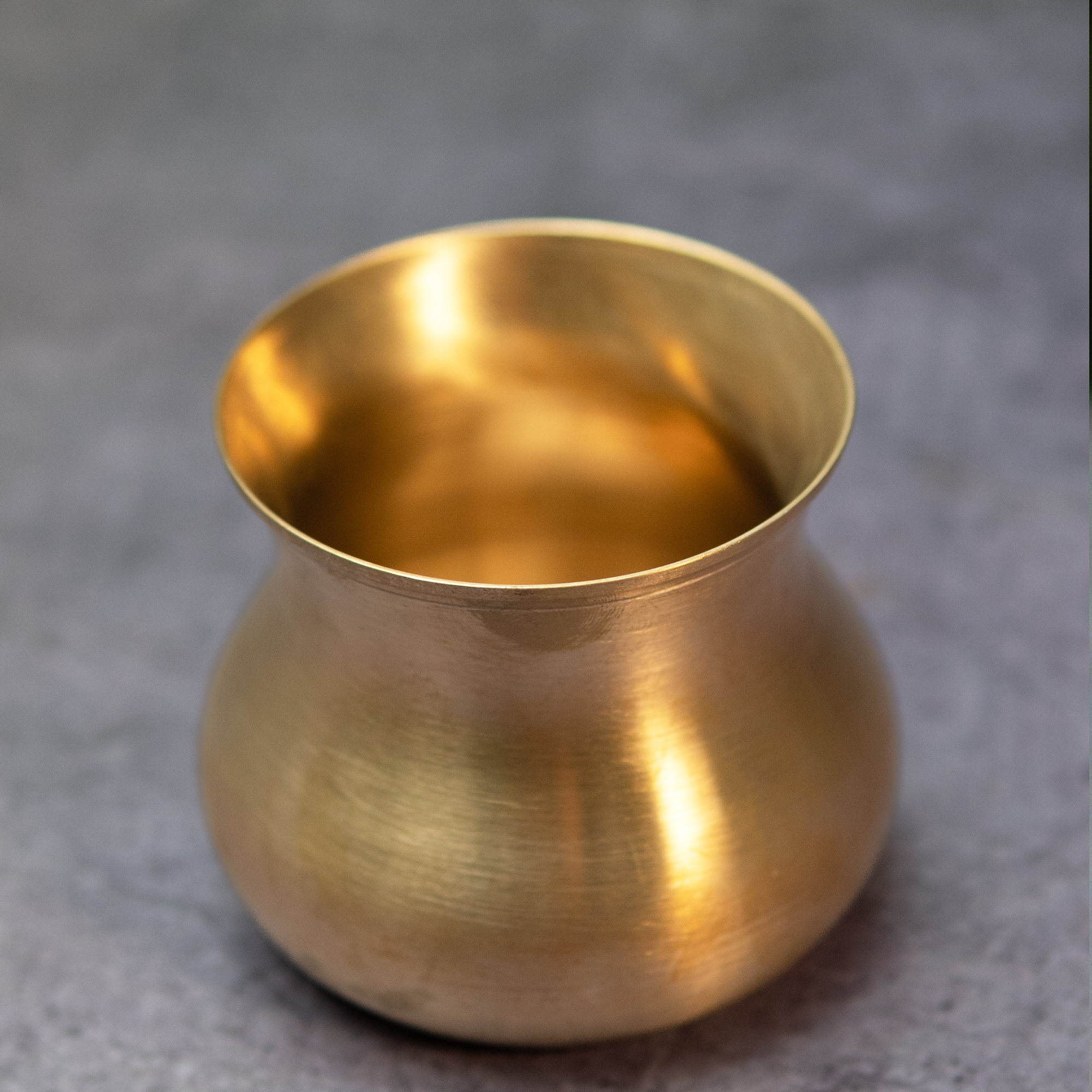 100% Pure and Elegant Brass Lota Medium - 250 ML Capacity - Puja / Suryanamaskar