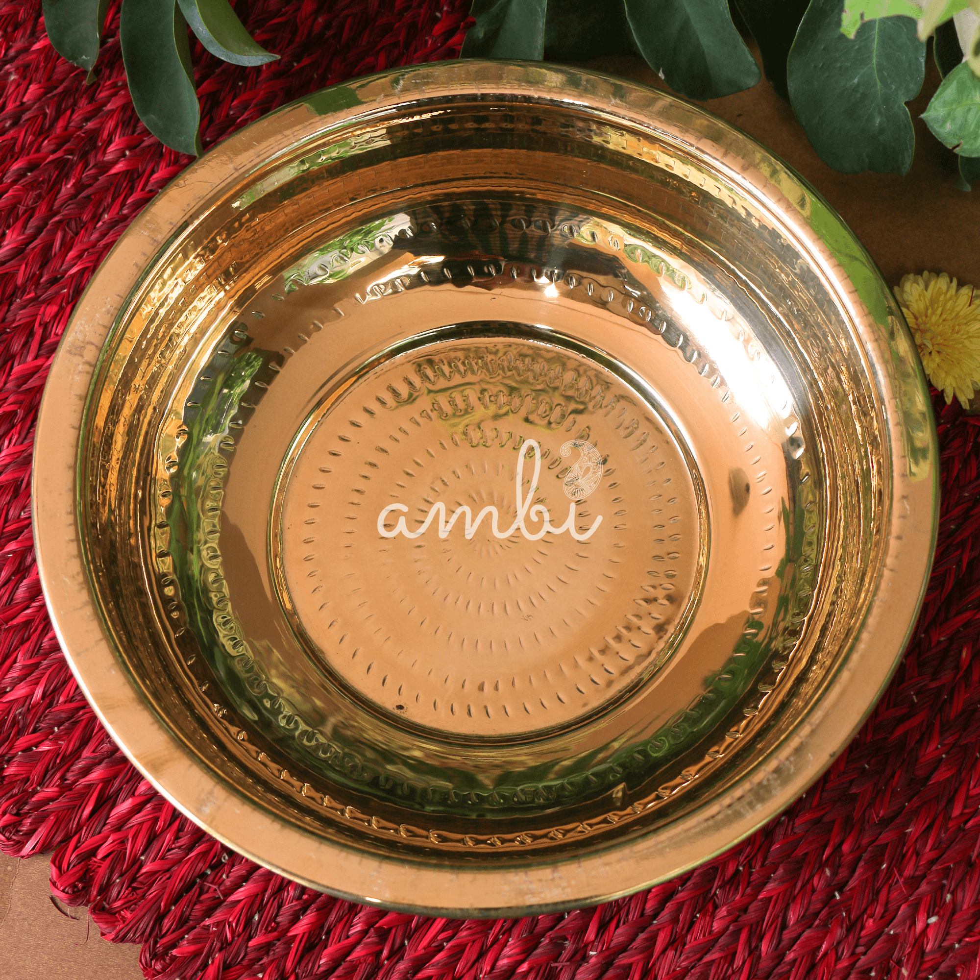 Pure Brass Urli - 10 inch