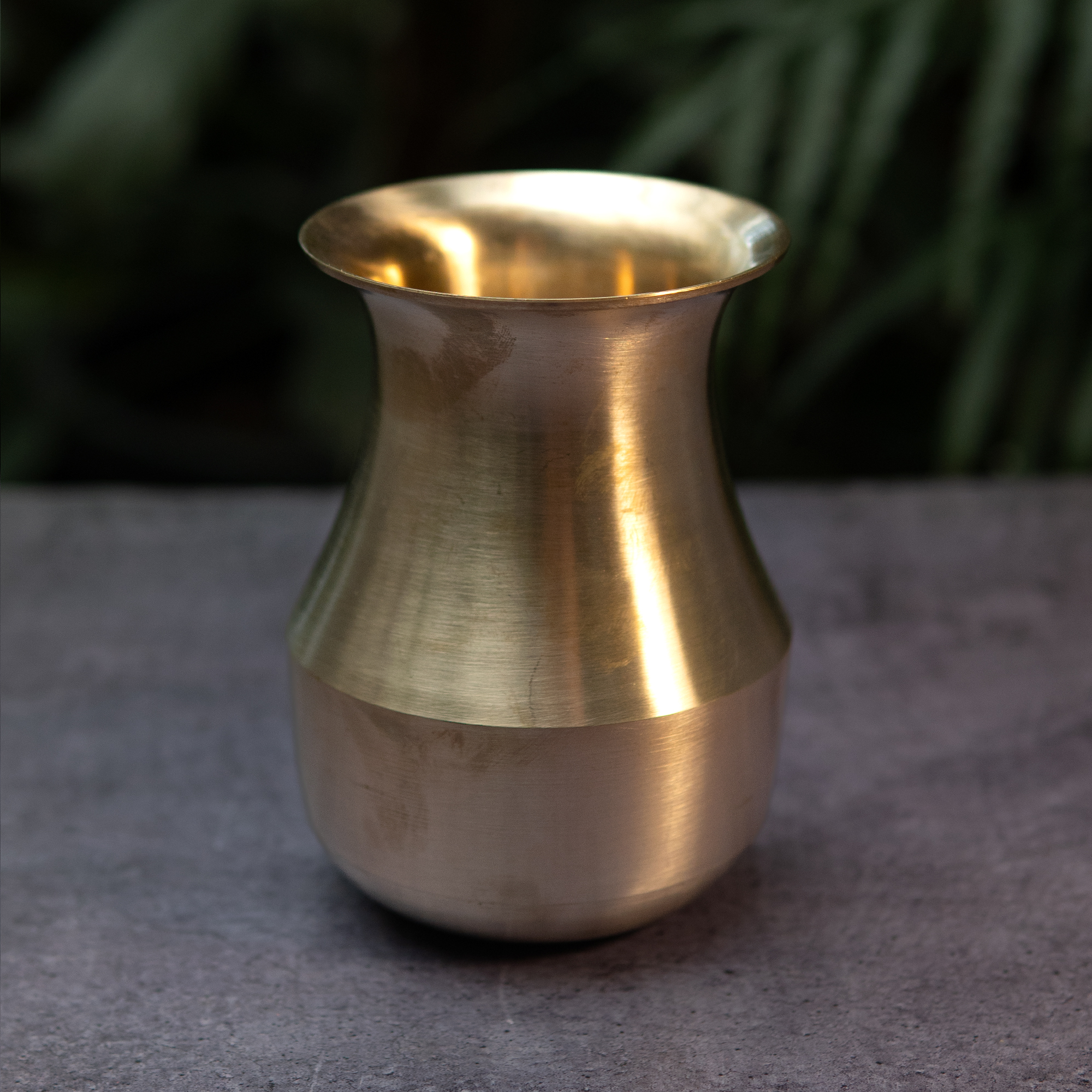 Elegant Traditional Pure 100% Lead Free Kansa Parsi Lota -Tumbler / Glass 450ml