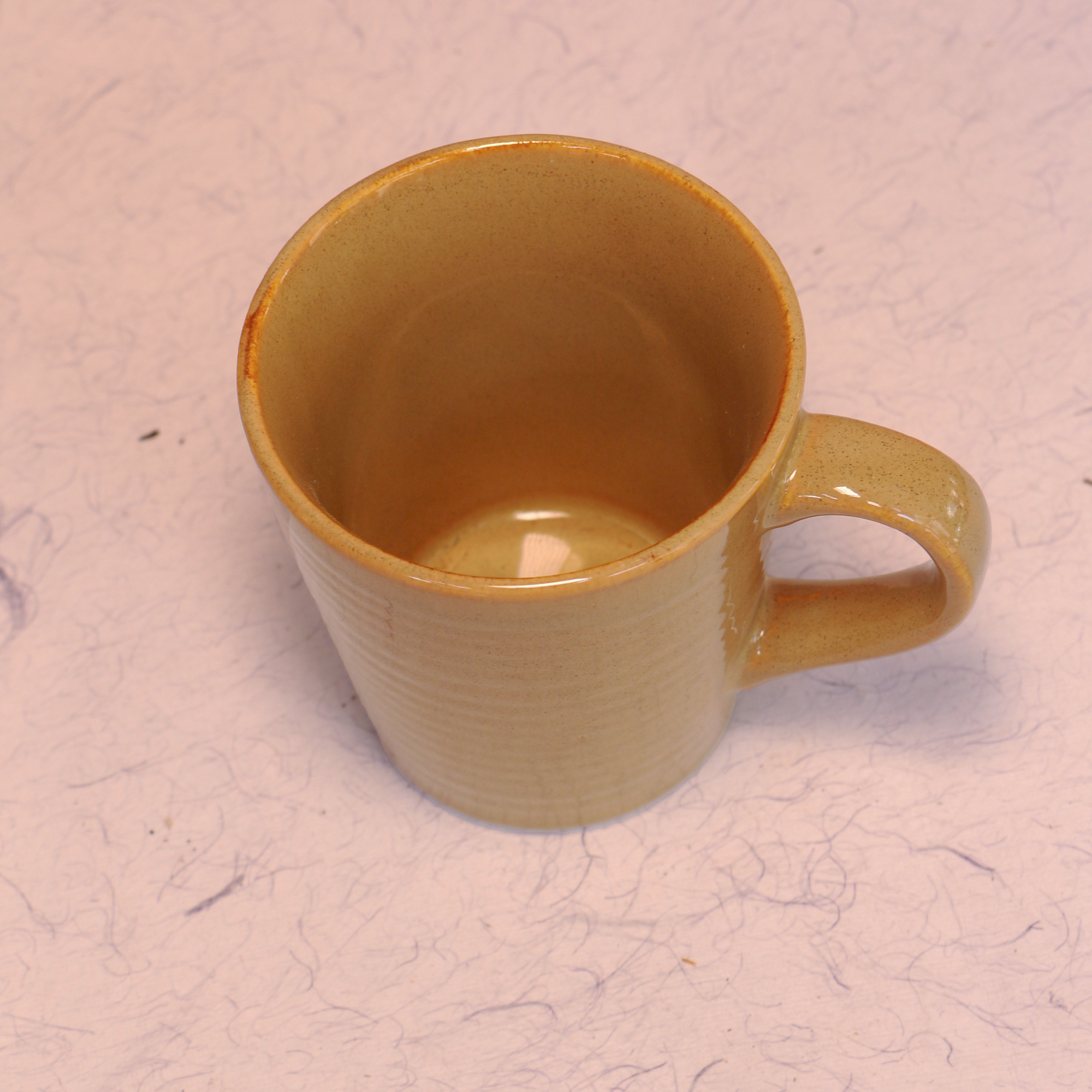 Ambi Stoneware Beige Large Coffee Mug 250 ml | Set of 2