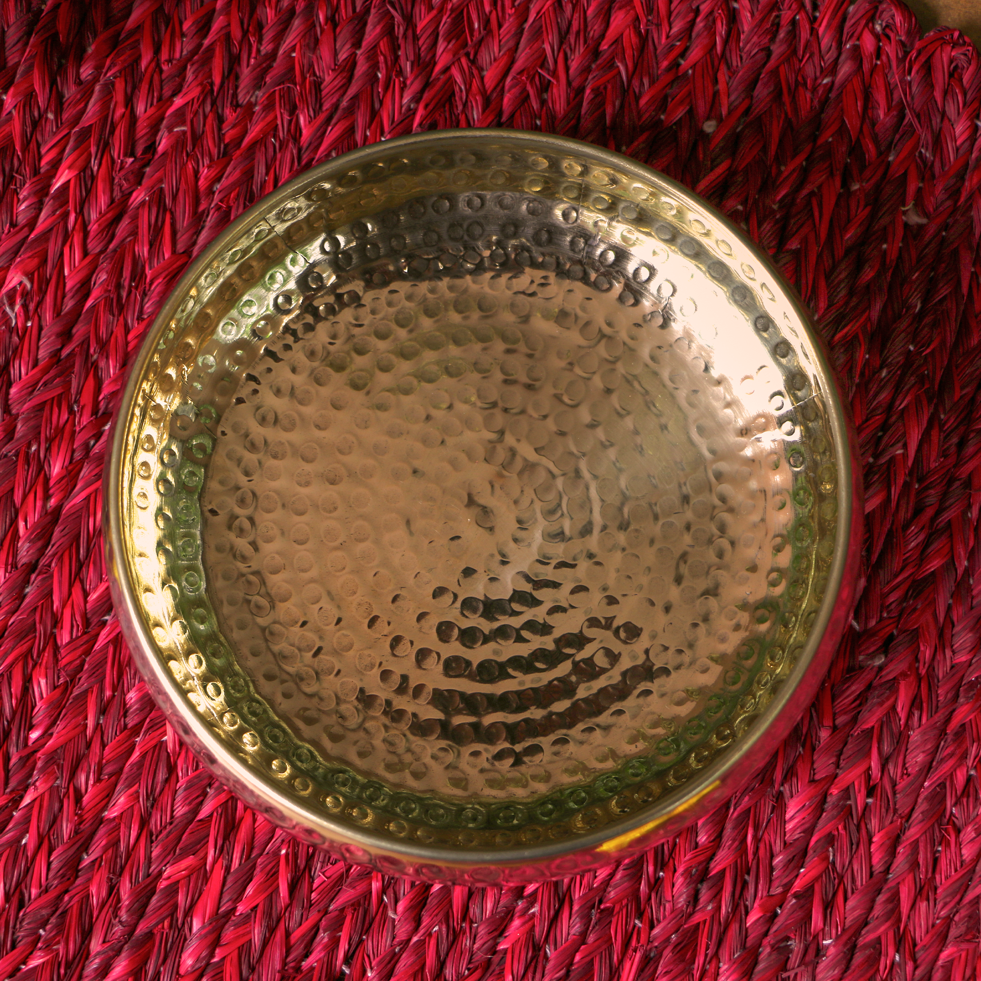 Pure Brass Hammered Urli 6.5 inches Diameter