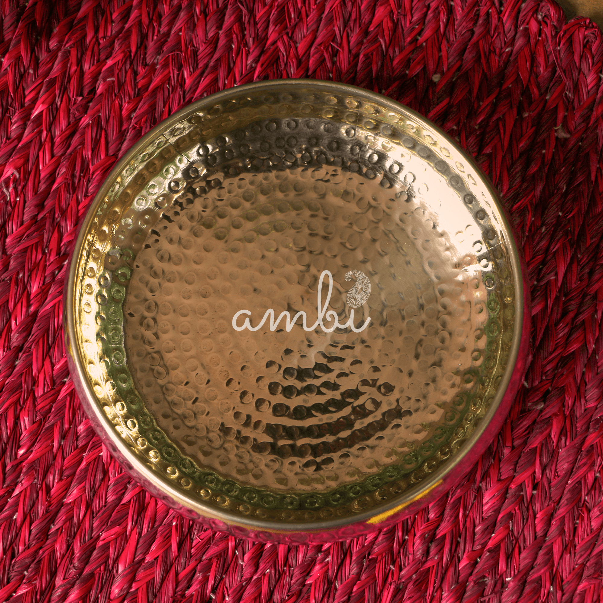 Pure Brass Hammered Urli 6.5 inches Diameter